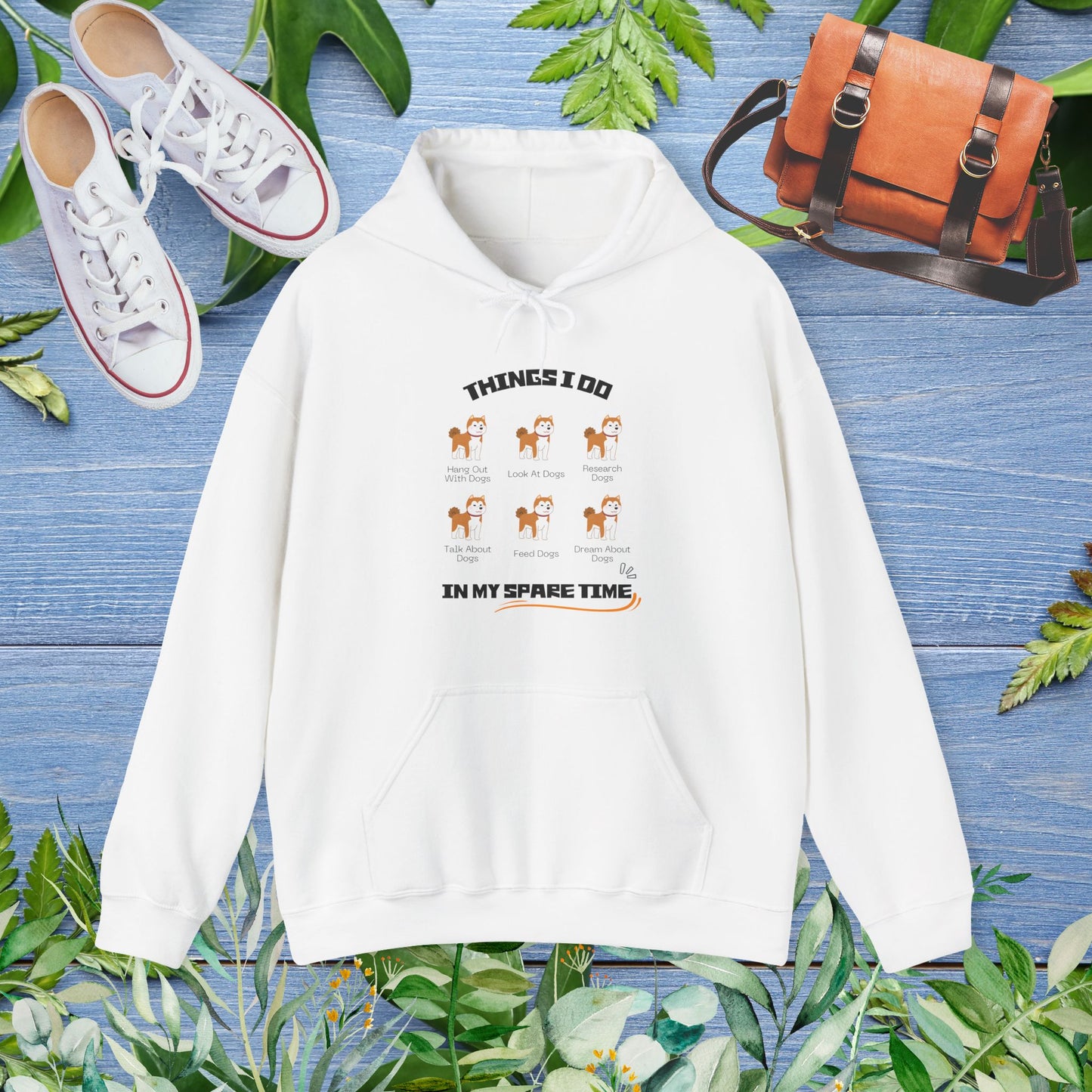 Things I Do In Spare Time Hooded Sweatshirt, Dog Lover Hoodies - furevermama