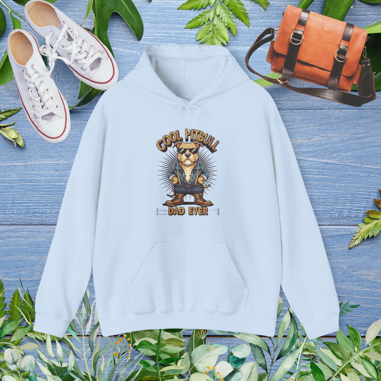 Cool Pitbull Dad Hoodie - furevermama