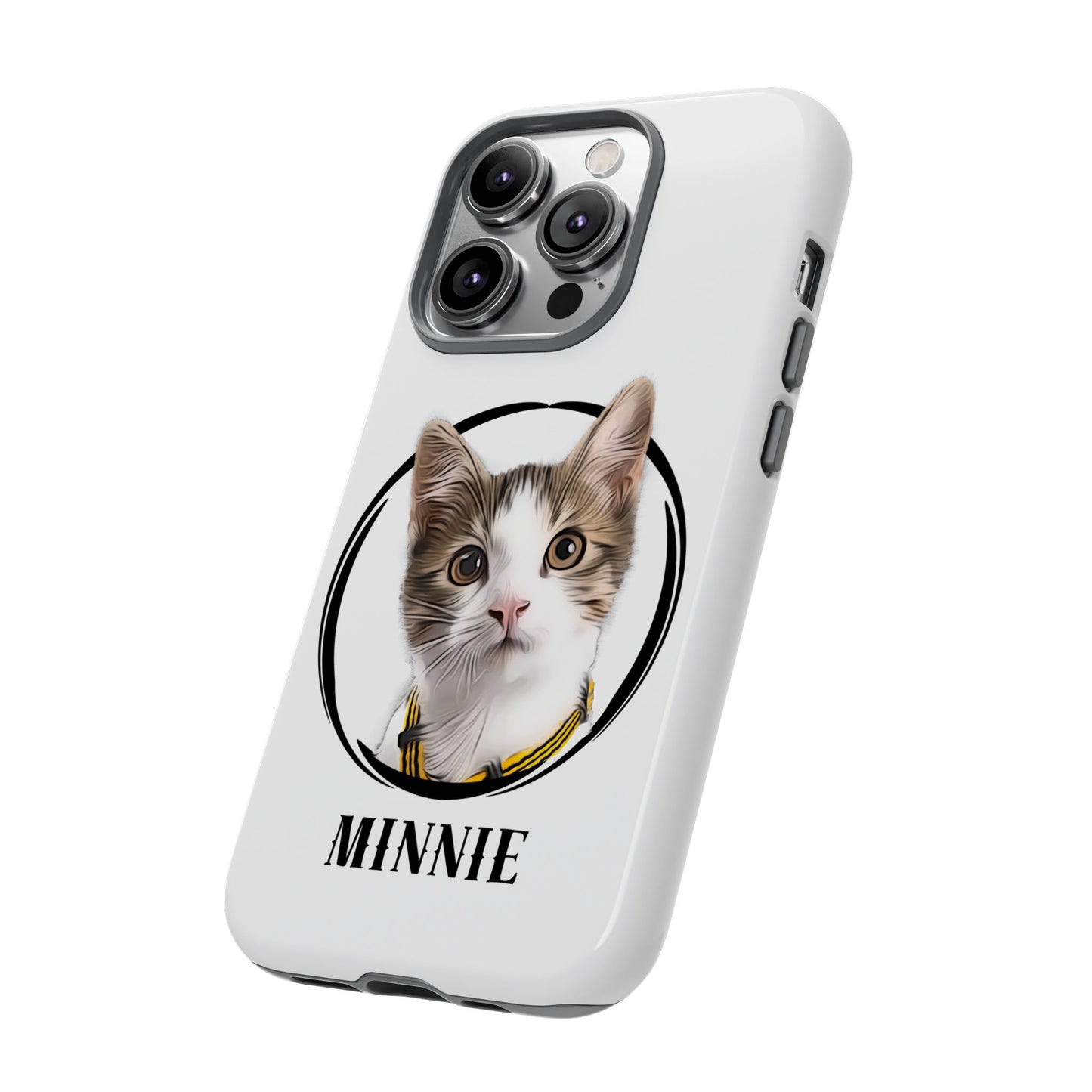 Custom Pet Portrait In Circle Phone Case - furevermama