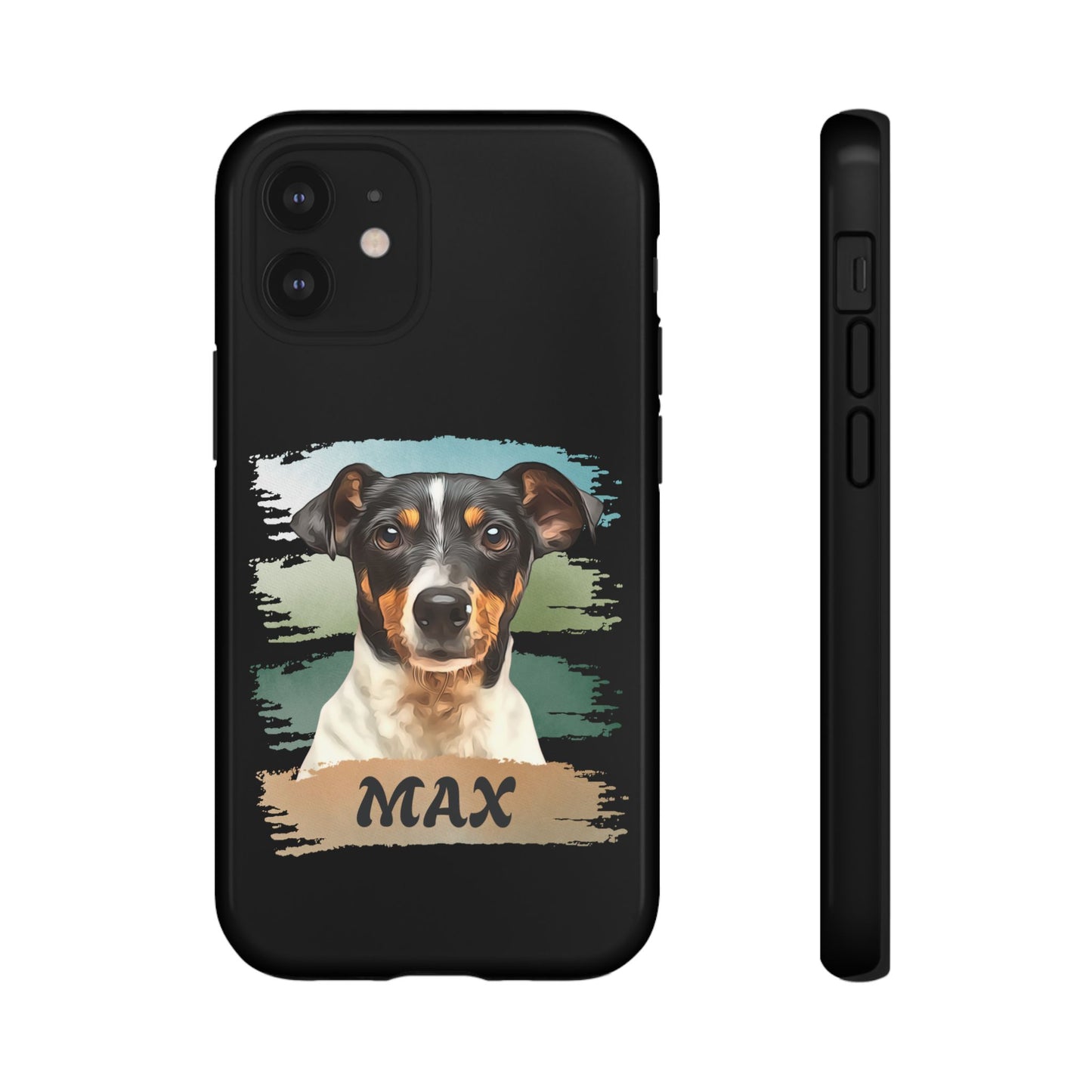 Custom Pet Portrait Phone Case, Green Brush Edition - furevermama