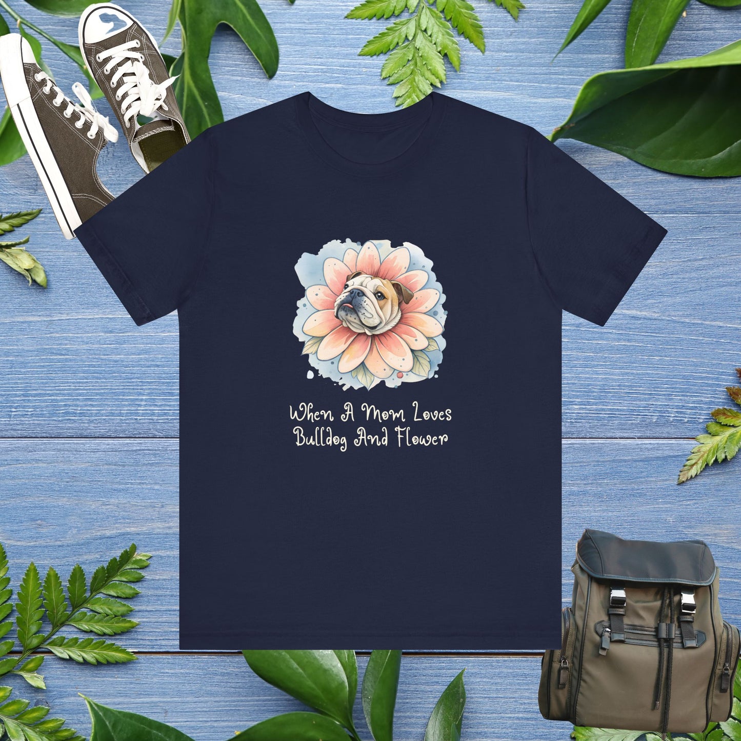 Bulldog Flower T-Shirt - furevermama