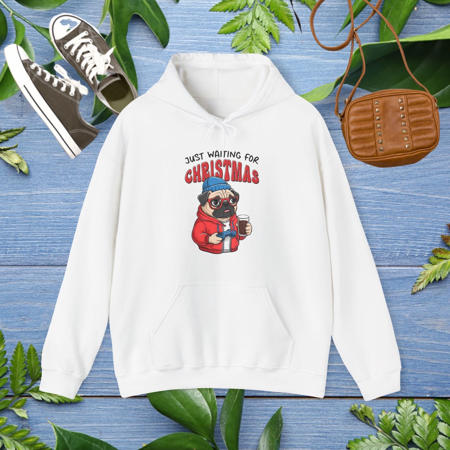 Just Waiting For Christmas Unisex Hoodie - furevermama