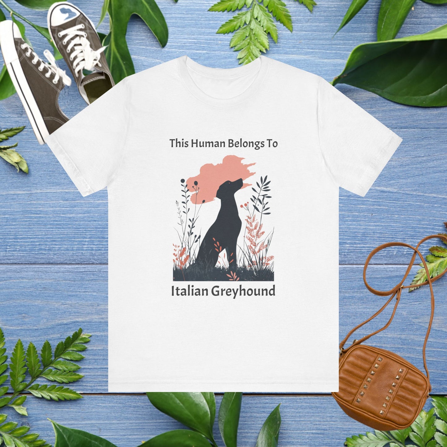 This Human Belongs To Italian Greyhound Jersey Tee - furevermama