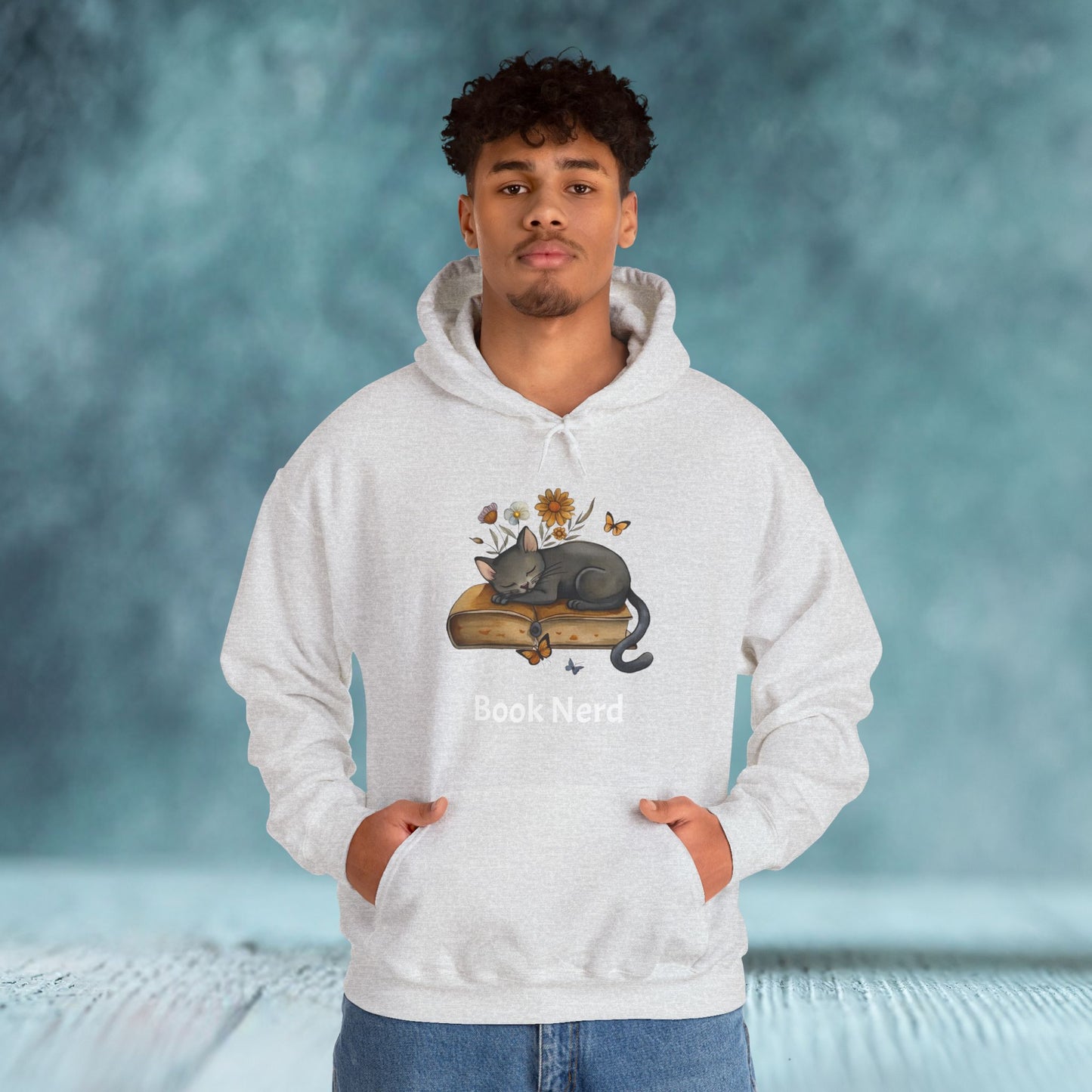 Cat The Book Nerb Unisex Hoodie - furevermama