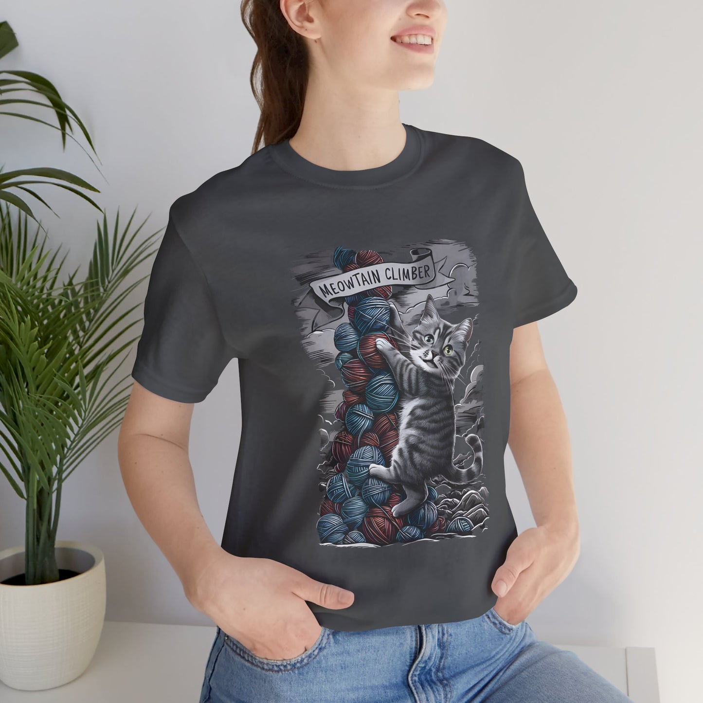Meowtain Climber Unisex T-Shirt - furevermama