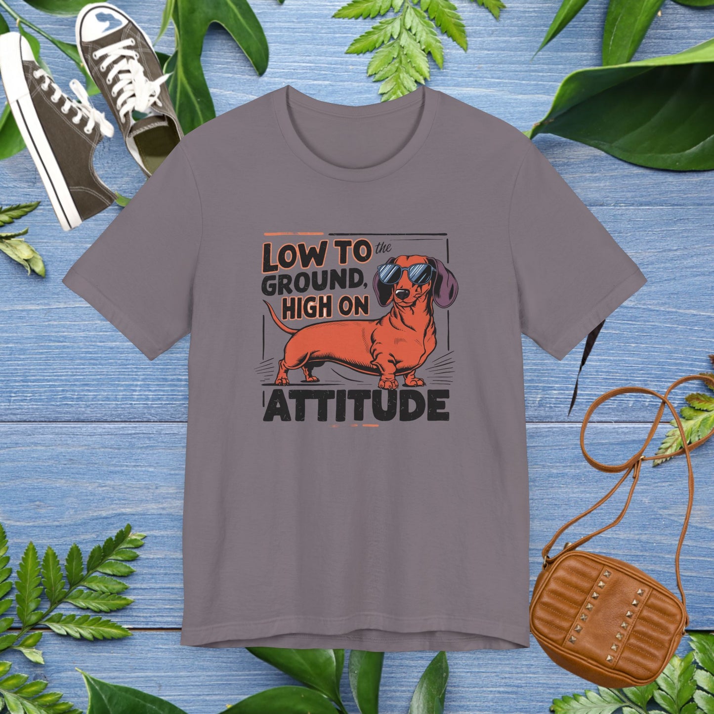 Dachshund Tee - 'Low To Ground High On Attitude' Unisex T-Shirt - furevermama