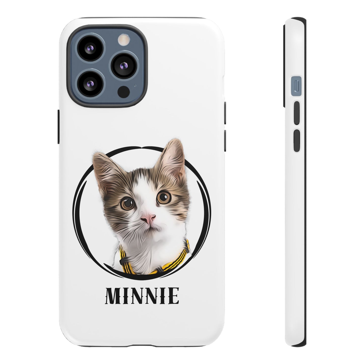 Custom Pet Portrait In Circle Phone Case - furevermama