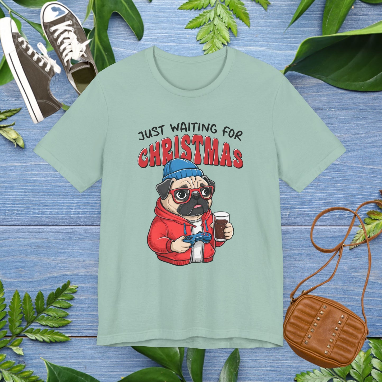 Just Waiting For Christmas, Bulldog Jersey Tee - furevermama