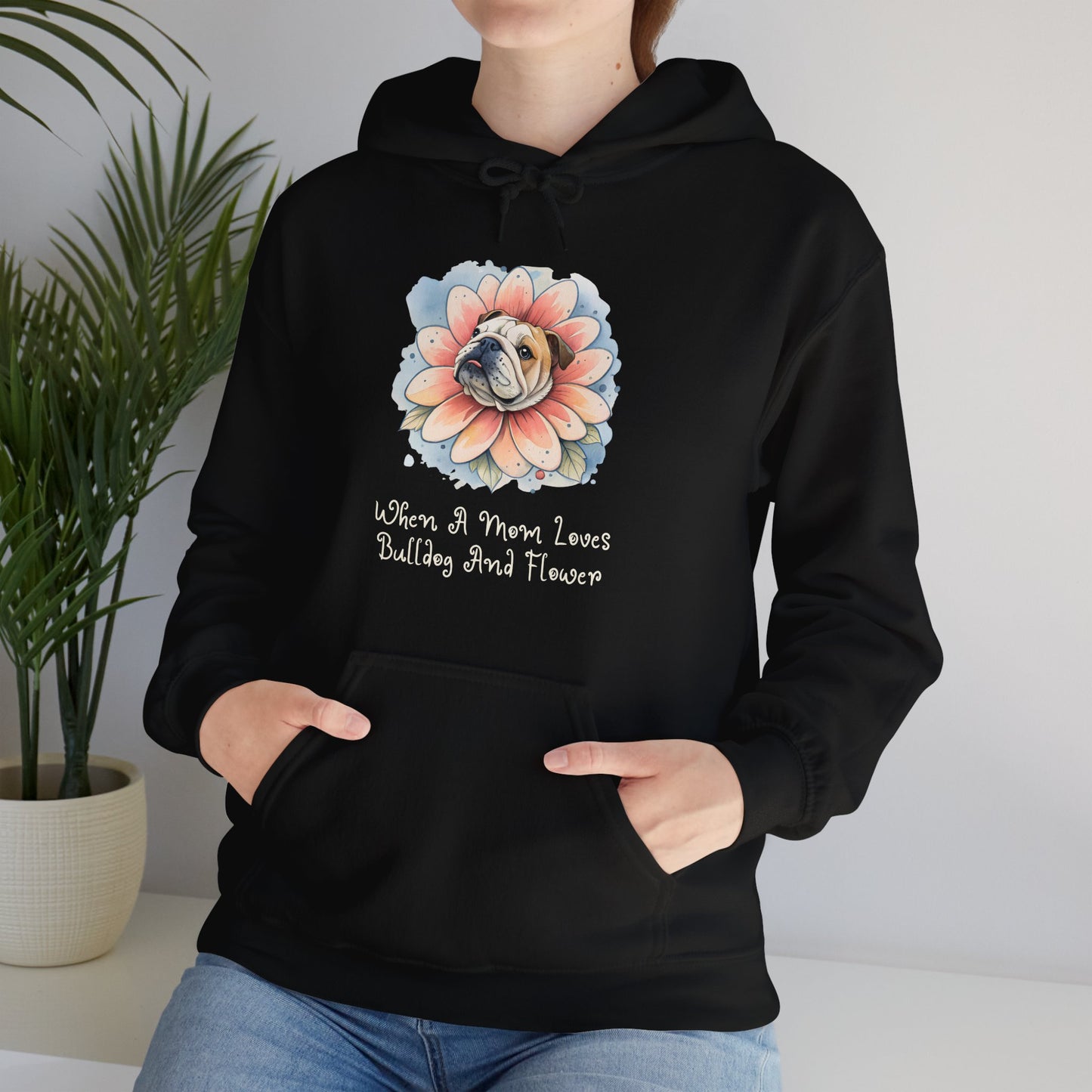 Bulldog Flower Hoodie - furevermama
