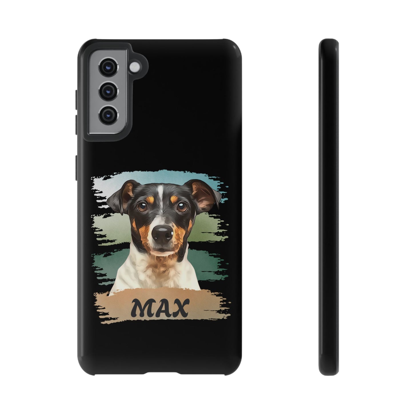 Custom Pet Portrait Phone Case, Green Brush Edition - furevermama