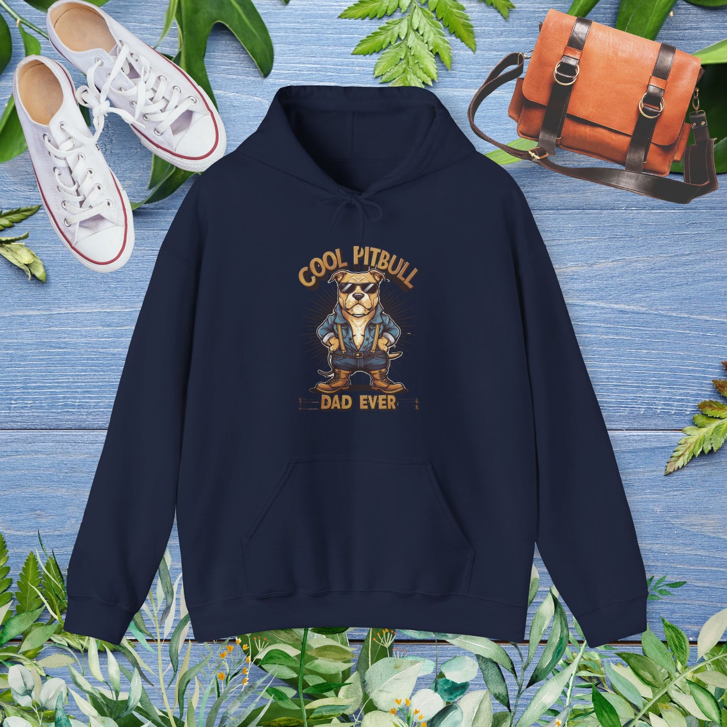 Cool Pitbull Dad Hoodie - furevermama