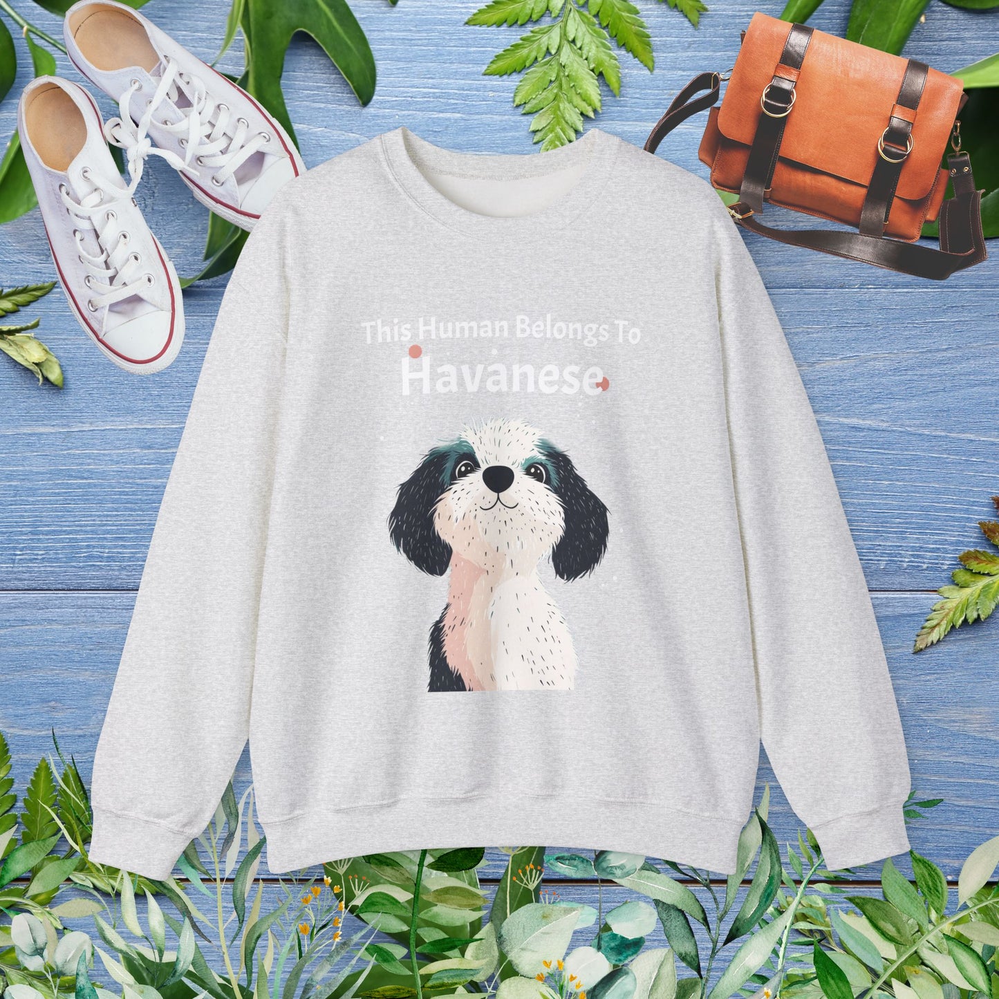 This Human Belongs To Havanese Unisex Sweatshirt - furevermama