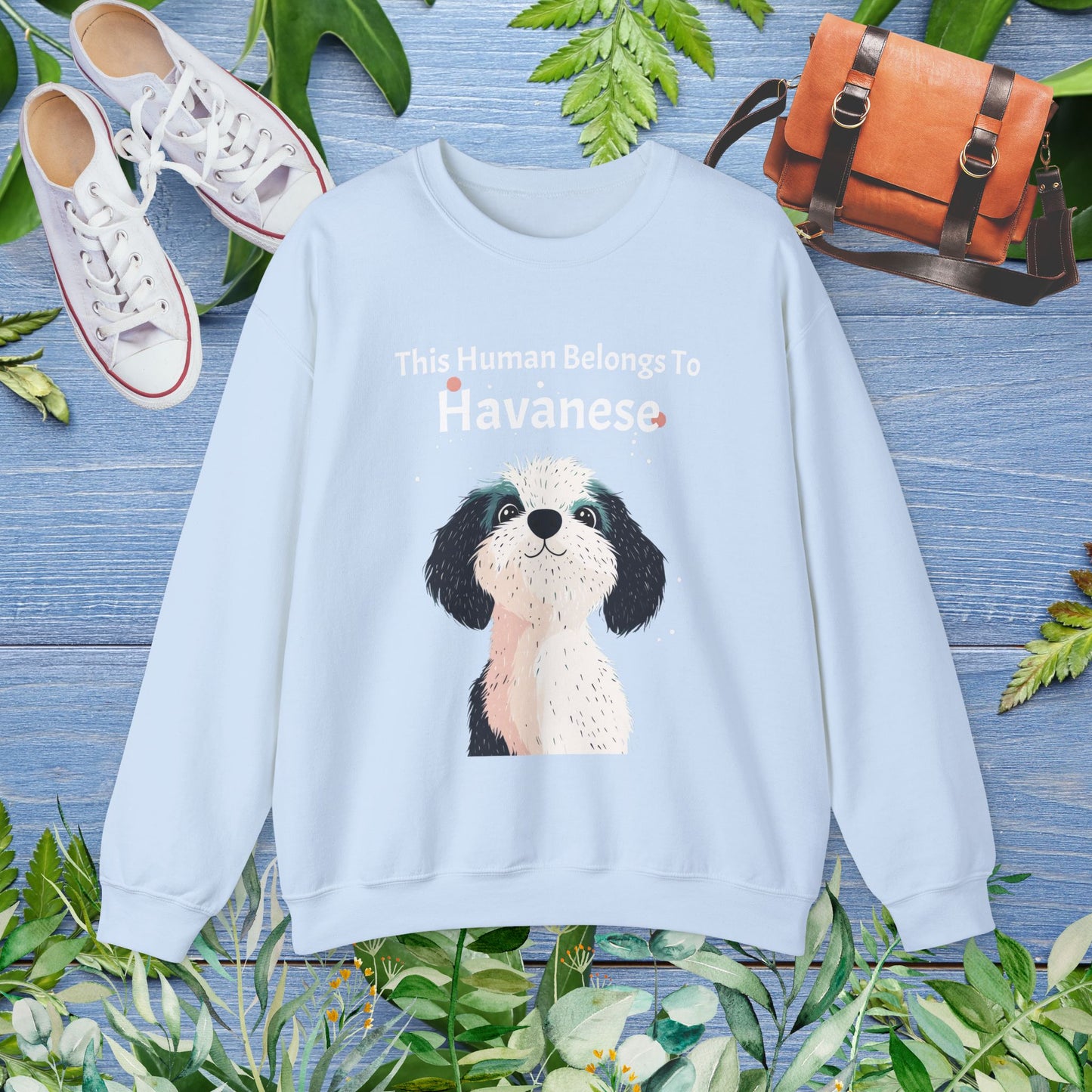 This Human Belongs To Havanese Unisex Sweatshirt - furevermama
