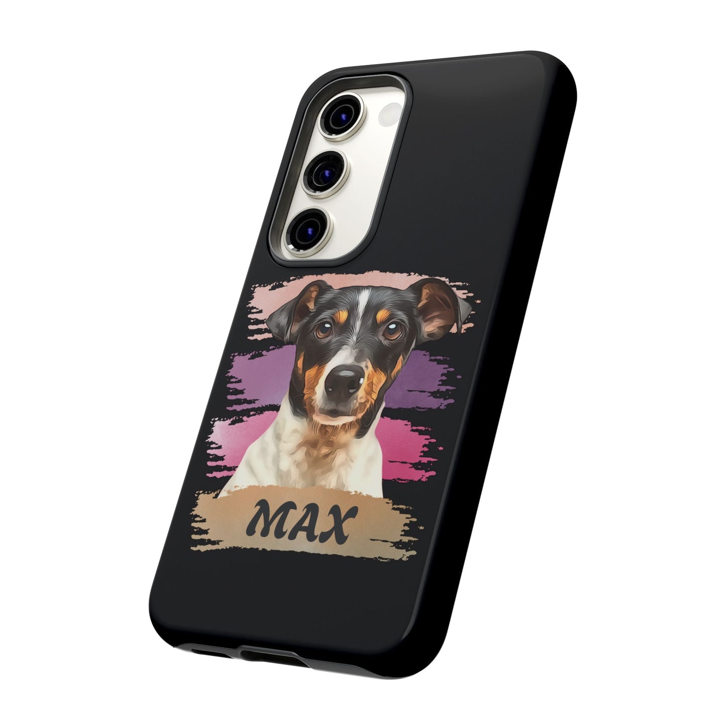 Custom Pet Portrait Phone Case, Pink Brush Edition - furevermama