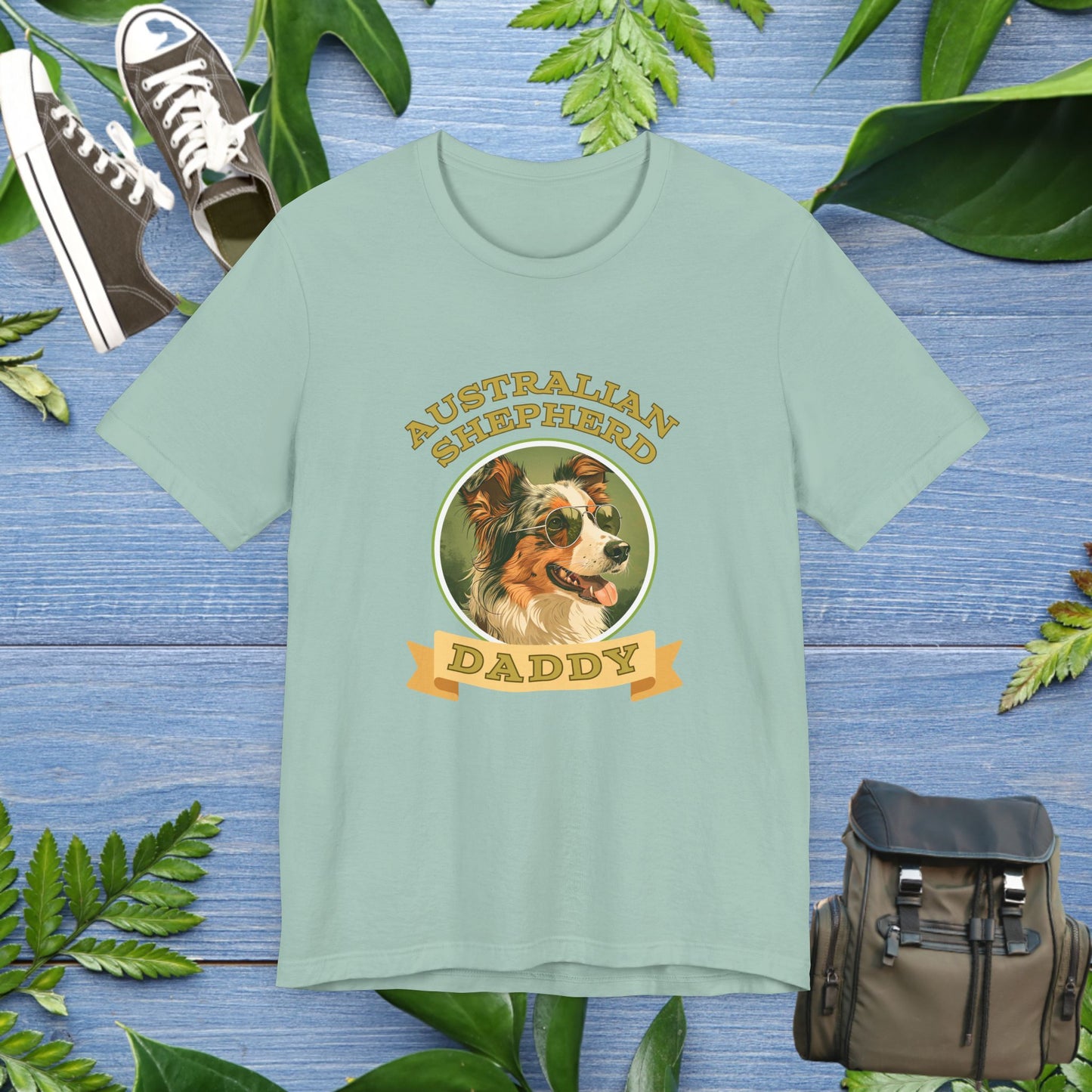Best Australian Shepherd Daddy T-Shirt - furevermama