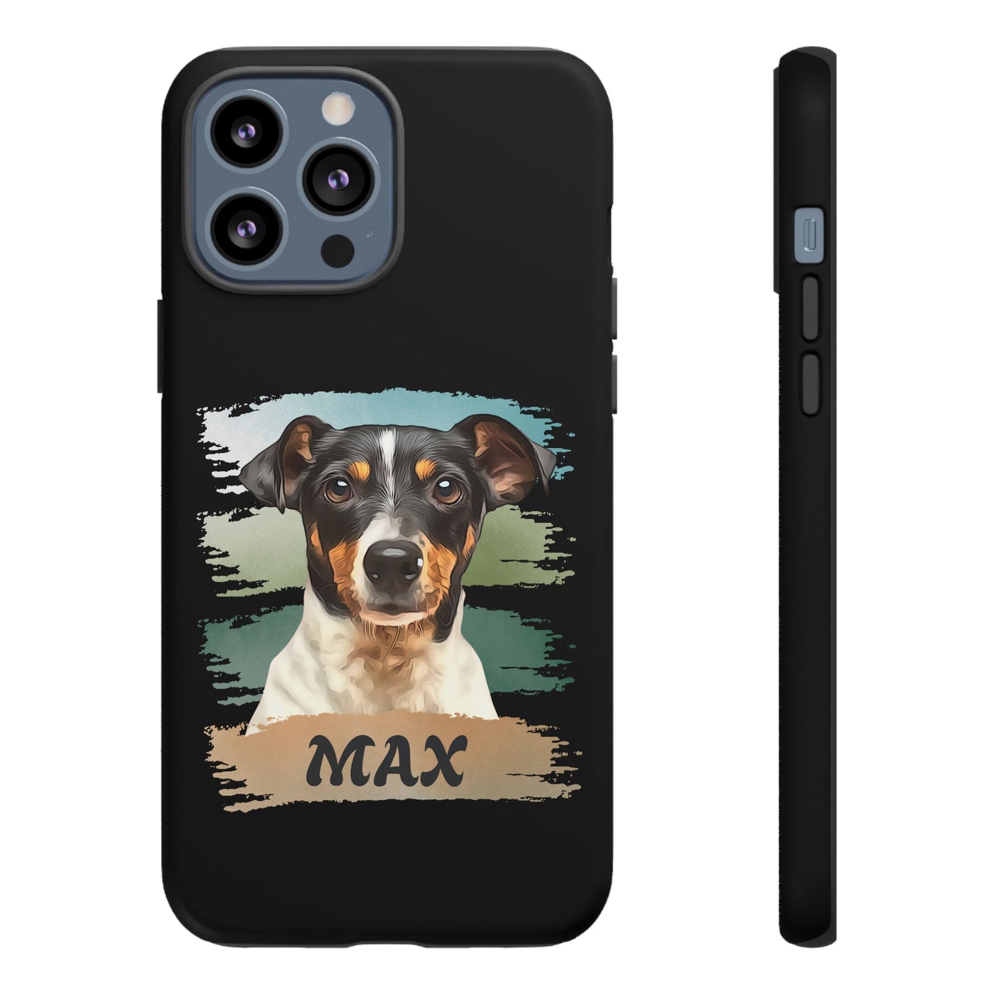 Custom Pet Portrait Phone Case, Green Brush Edition - furevermama