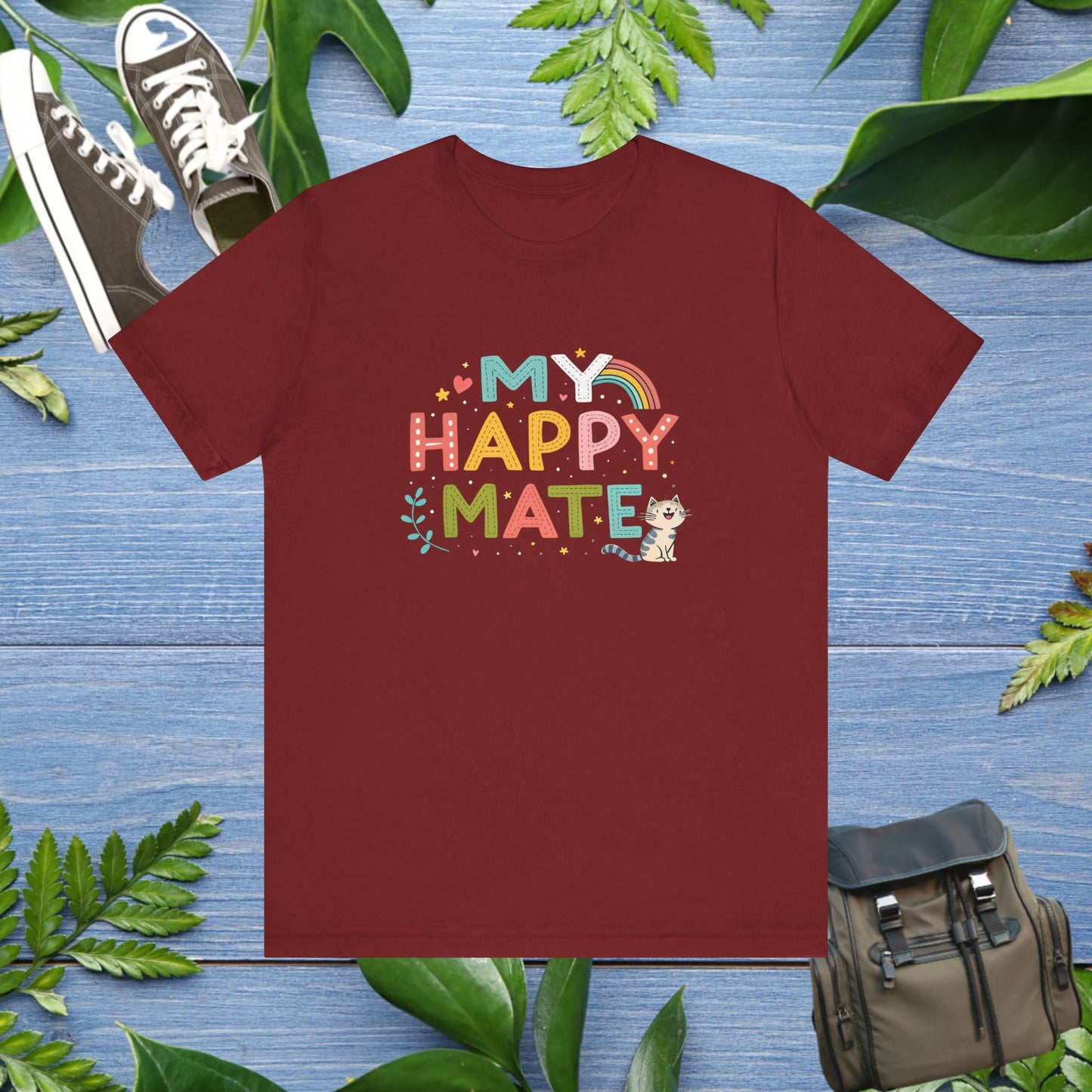 My Happy Mate Cat Graphic T-Shirt - furevermama