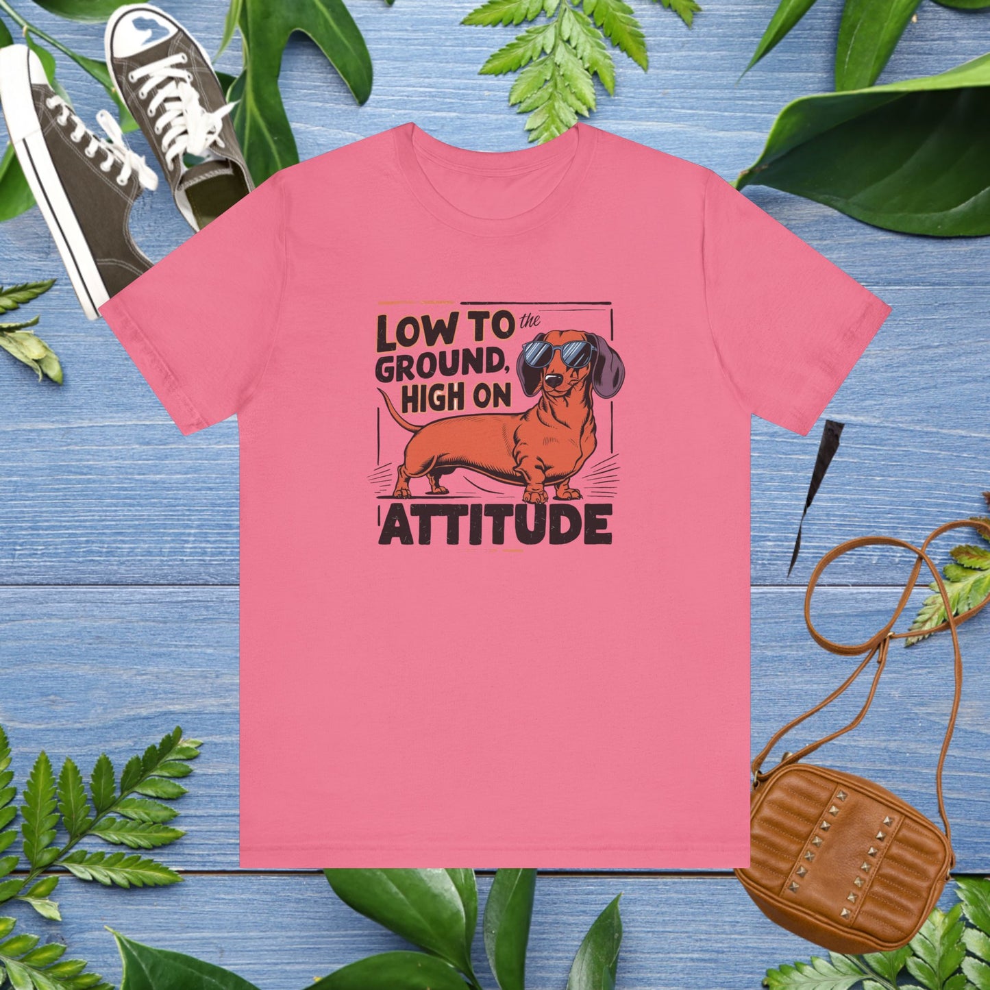 Dachshund Tee - 'Low To Ground High On Attitude' Unisex T-Shirt - furevermama