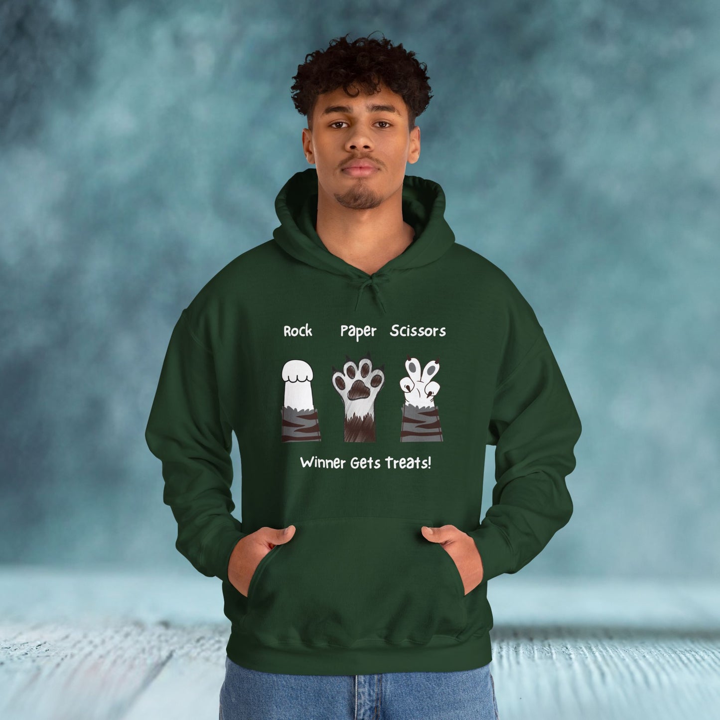 Paw's Paper Rock Scissors Unisex Hoodie - furevermama