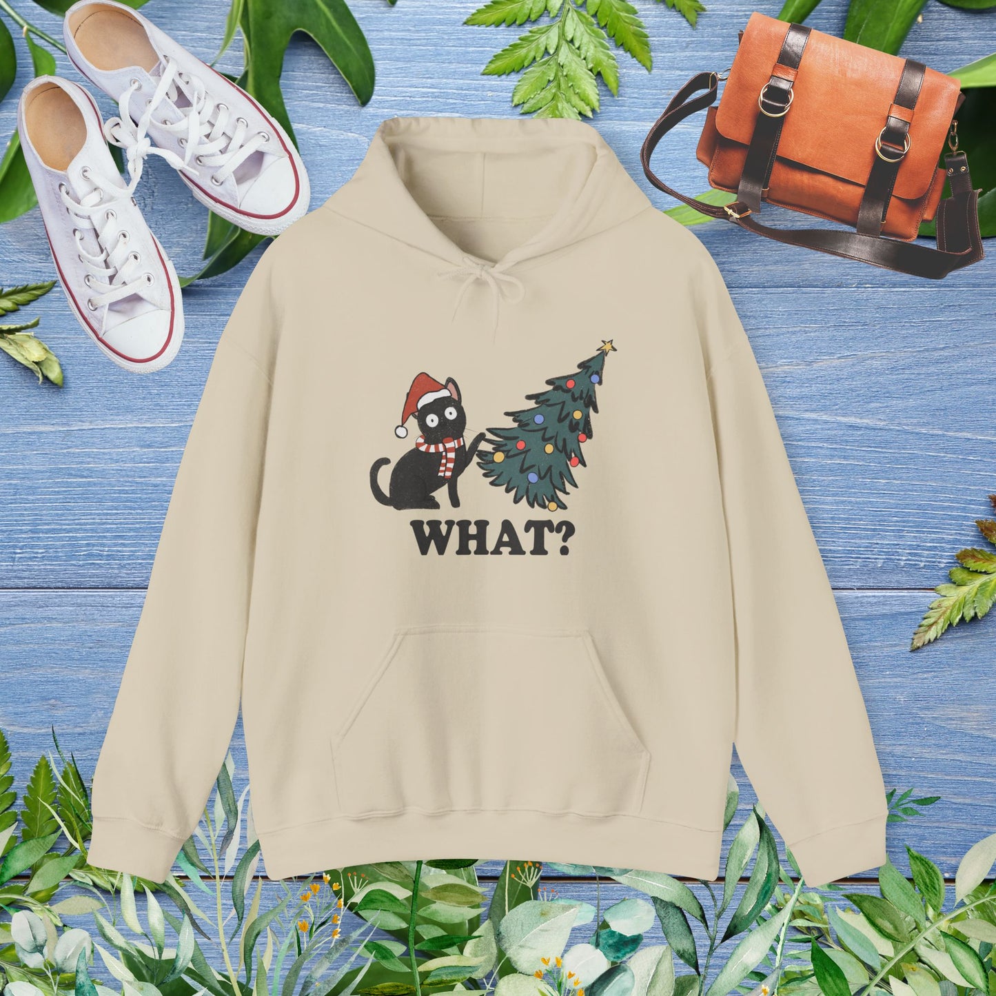 Naughty Cat Christmas Hoodie - furevermama