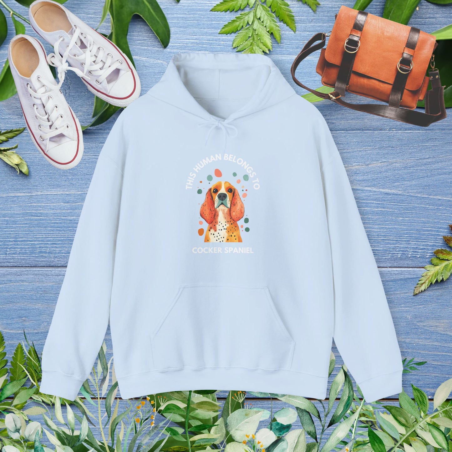 This Human Belongs To Cocker Spaniel Hoodie - furevermama