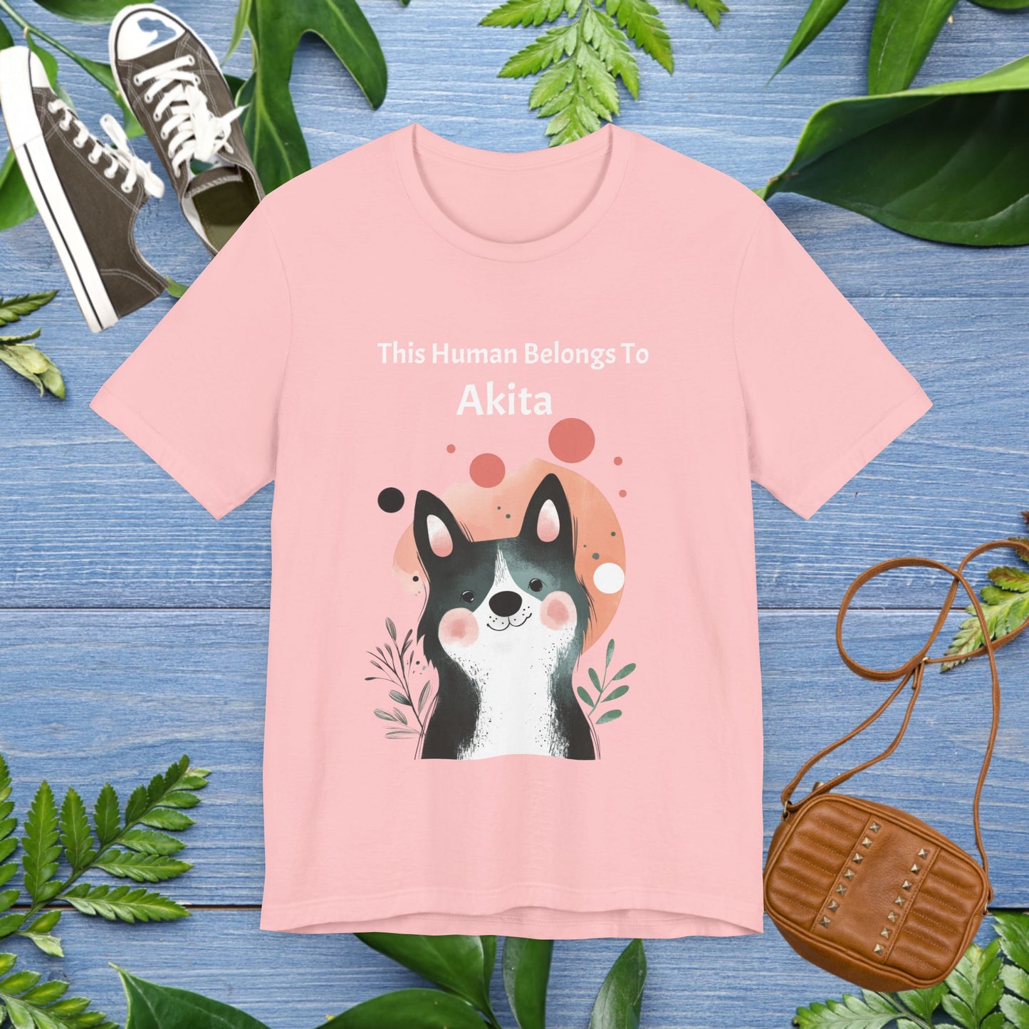 This Human Belongs To Akita T-Shirt - furevermama