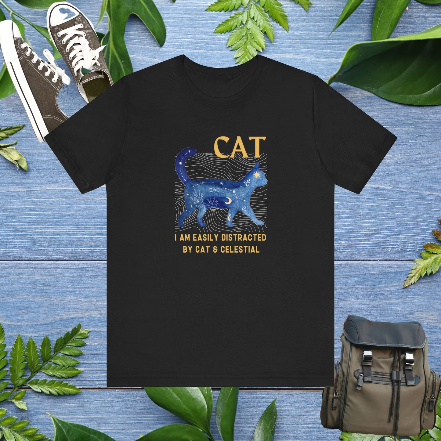Cat and Celestial T-Shirt - furevermama
