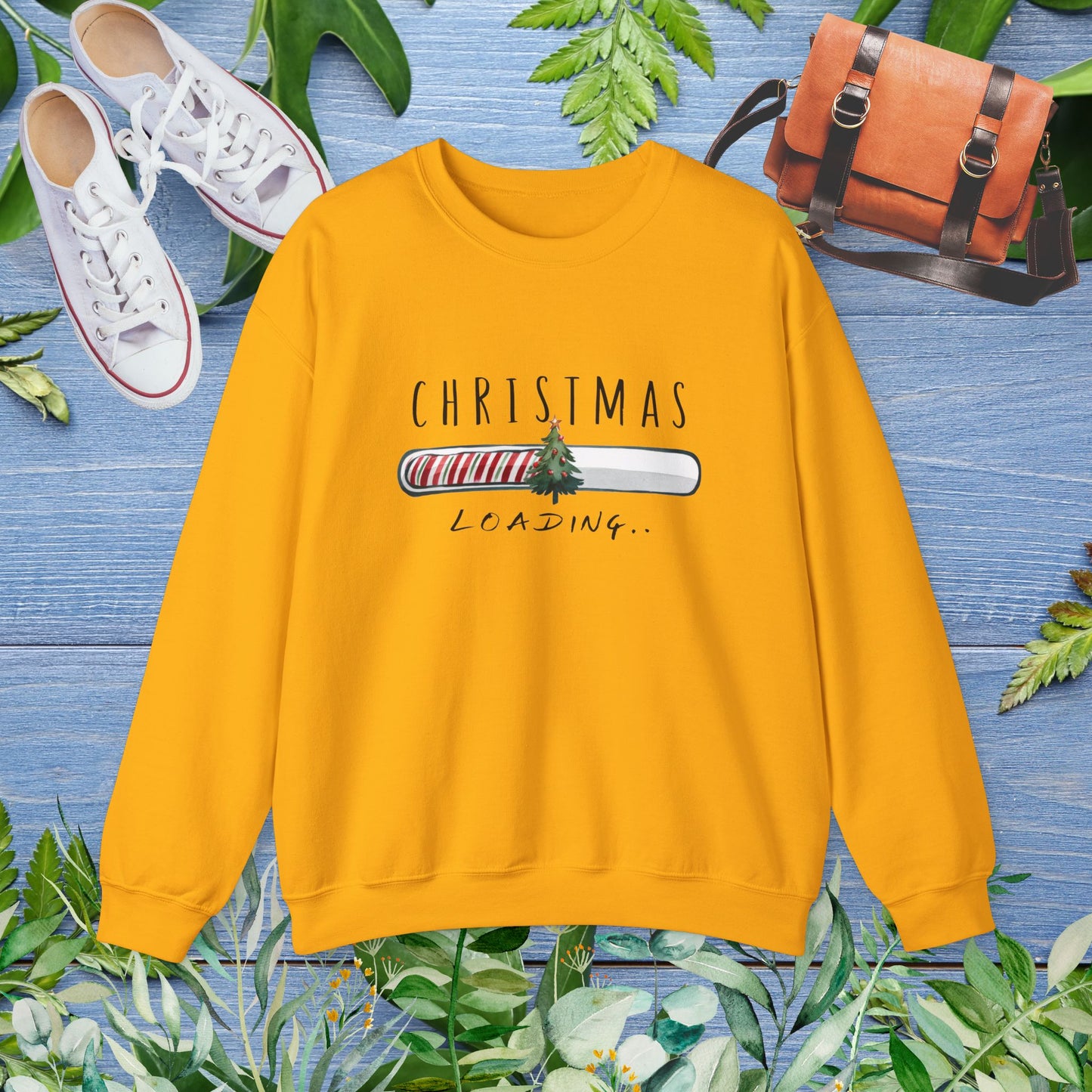 Christmas Is Loading Unisex Heavy Blend™ Crewneck Sweatshirt - furevermama
