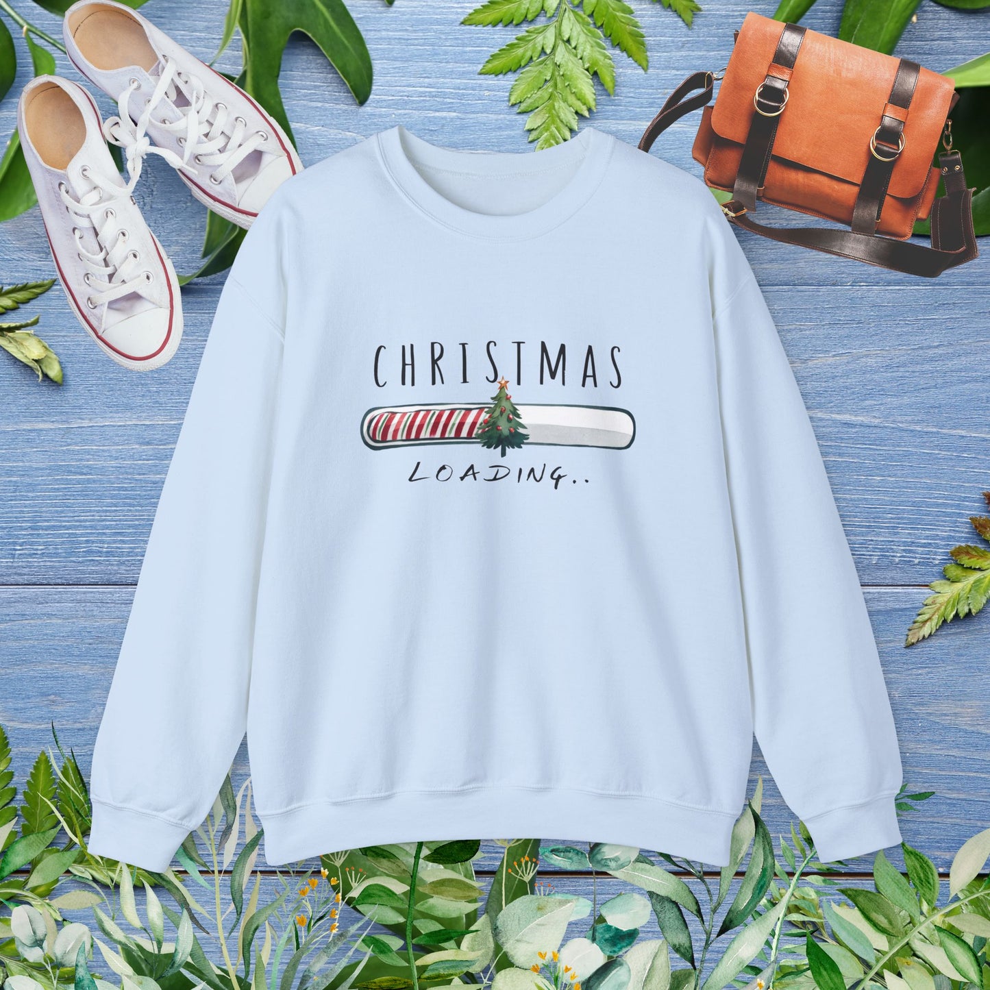 Christmas Is Loading Unisex Heavy Blend™ Crewneck Sweatshirt - furevermama