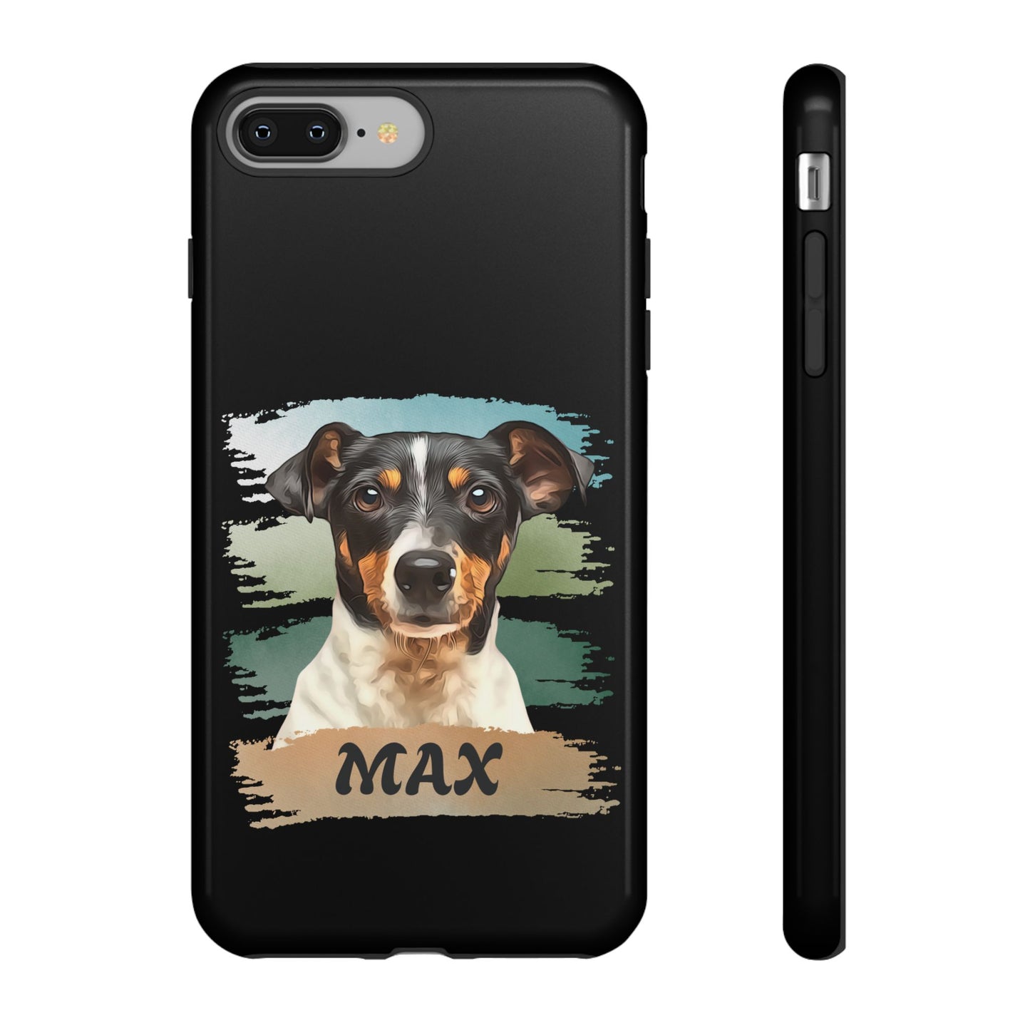 Custom Pet Portrait Phone Case, Green Brush Edition - furevermama