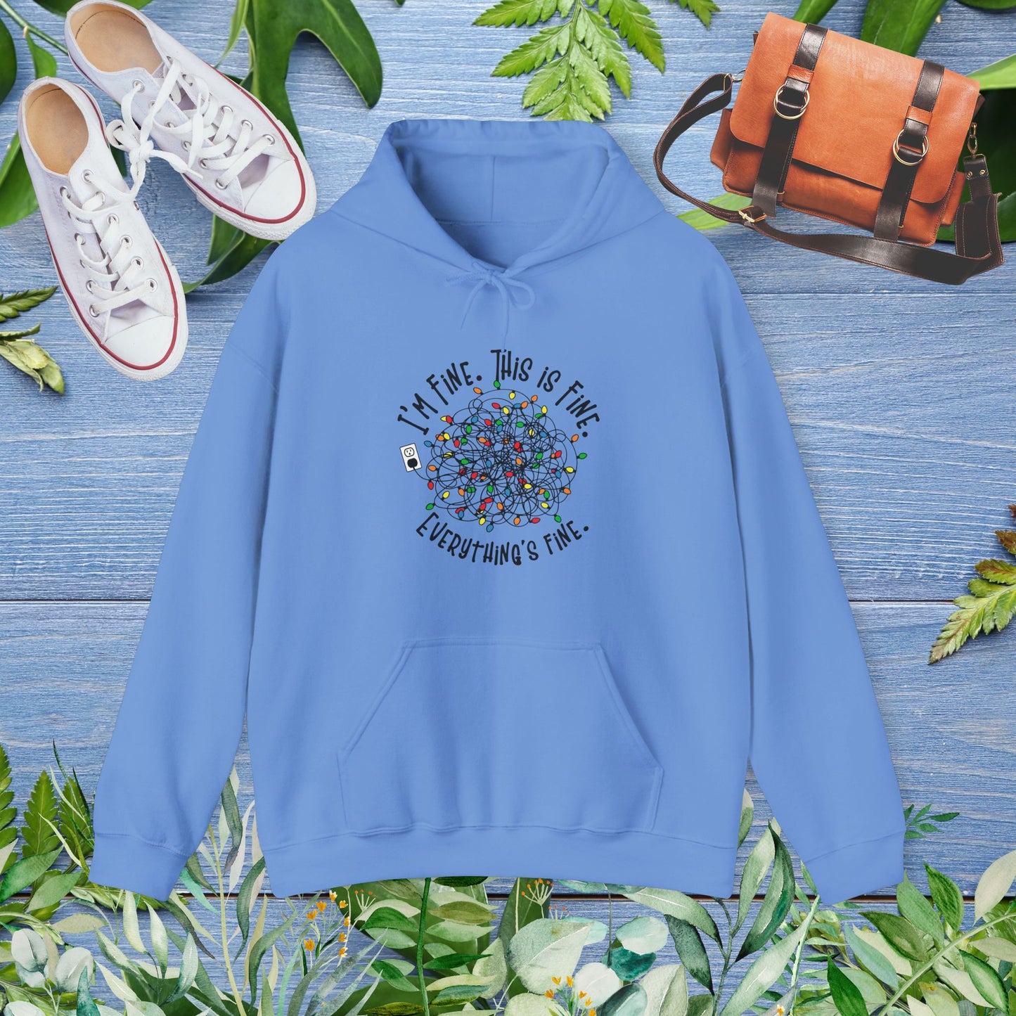 Everything Is Fine Unisex Heavy Blend™ Hoodie - furevermama