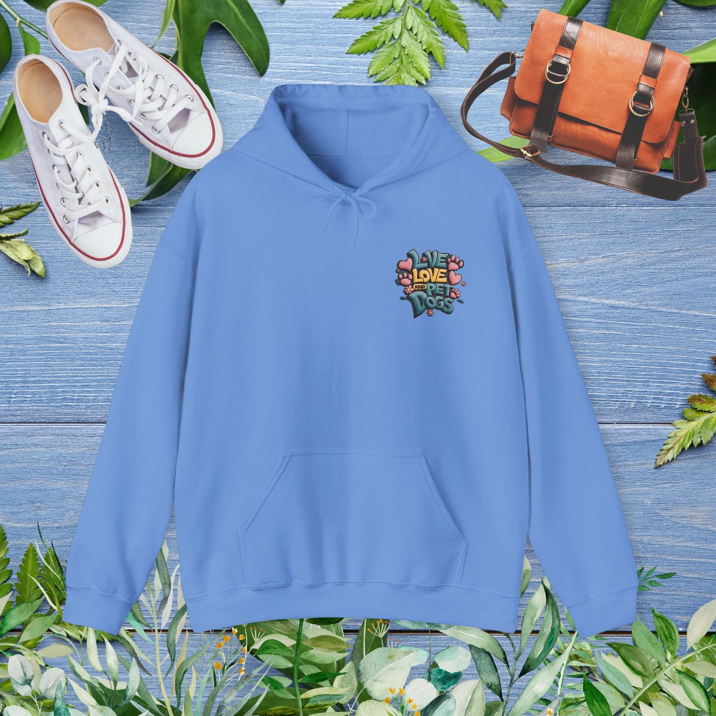 Live Love and Pet Dogs Hoodie (Double-Sided) - furevermama