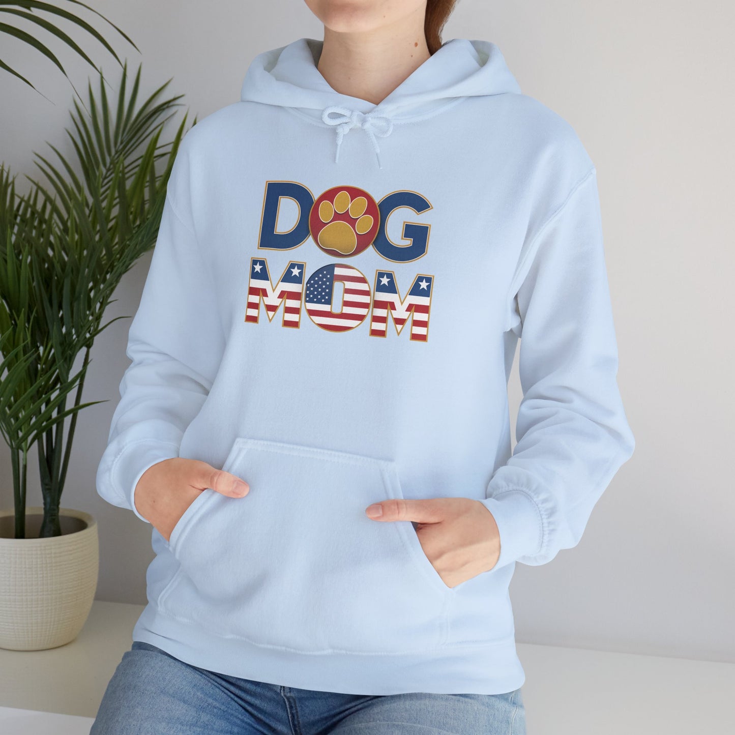 USA Patriotic Dog Mom Hoodie - furevermama