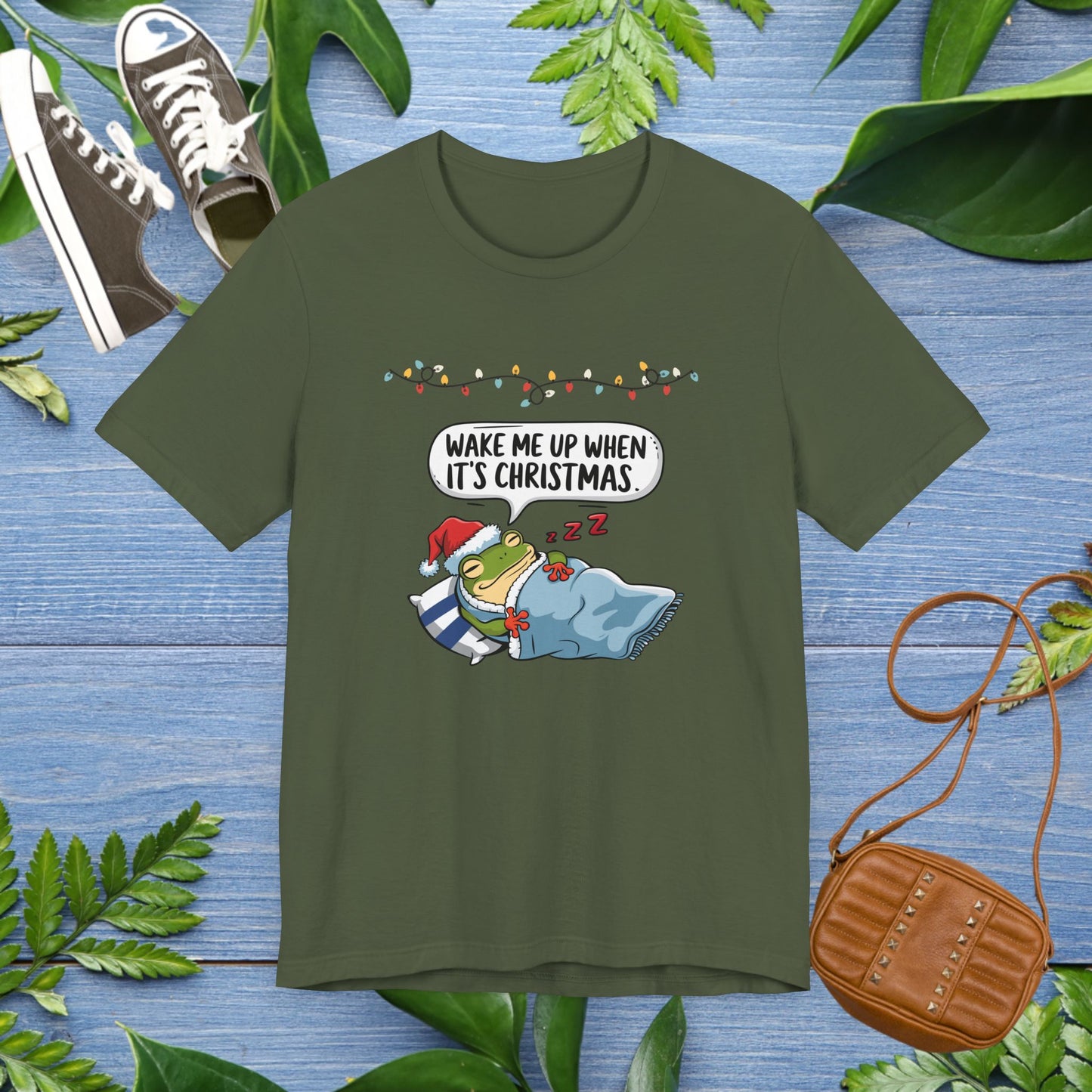 Wake Me Up When It's Christmas, Froggy Jersey T-Shirt - furevermama