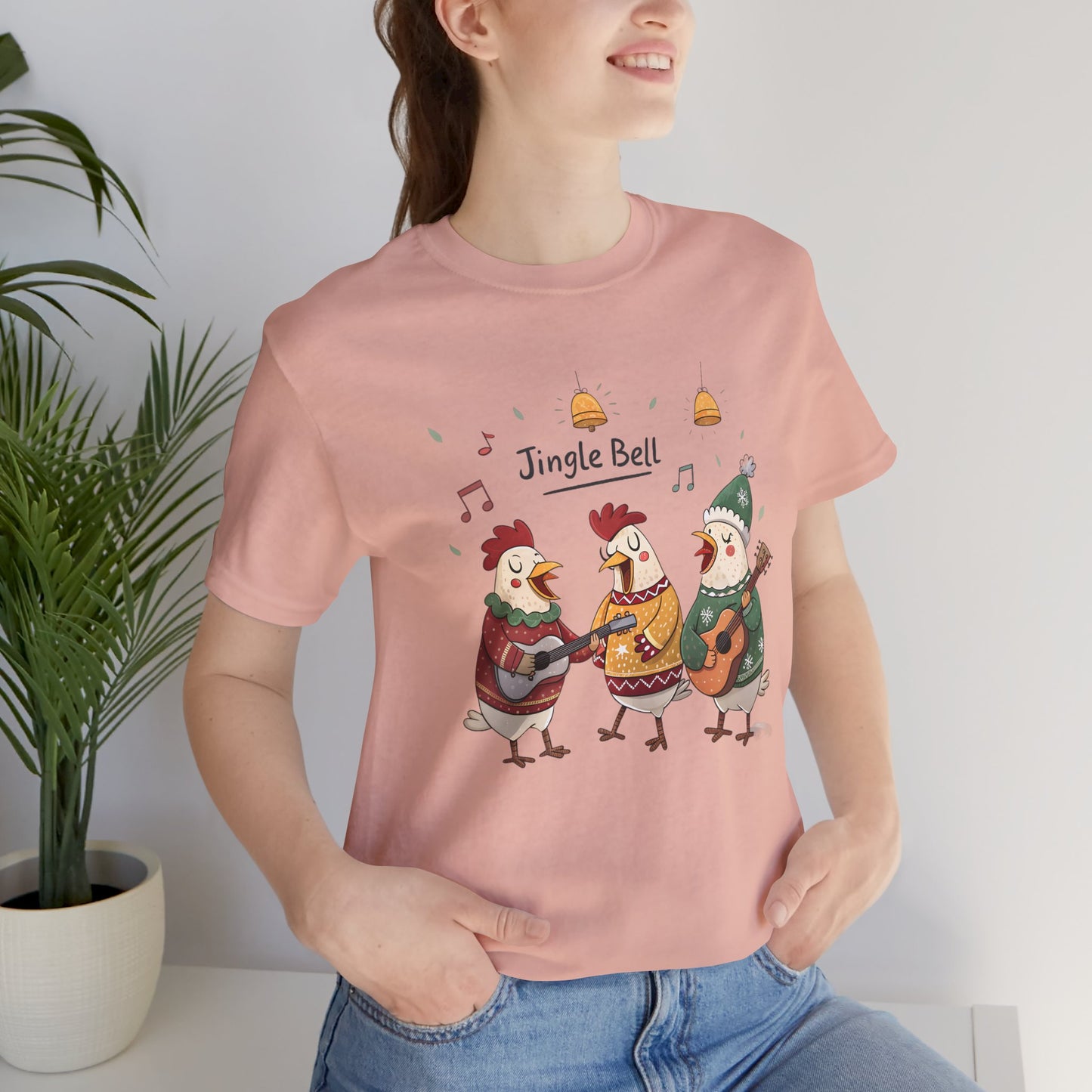 Jingle Bell Hens Unisex T-shirt - furevermama