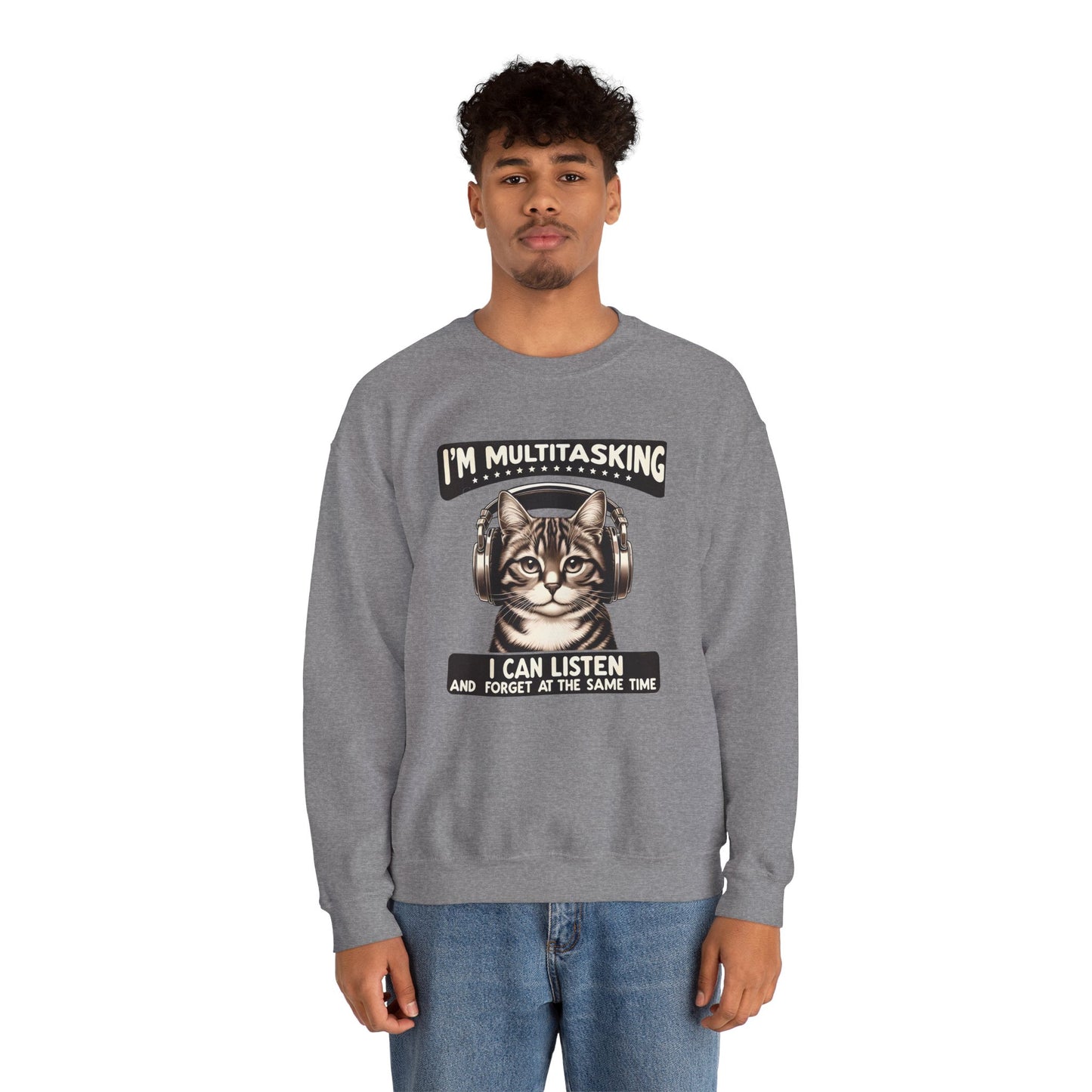 Multitasking Cat Unisex Sweatshirt - furevermama
