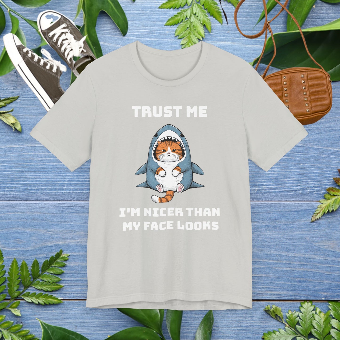 Cat in Shark Costume Unisex T-Shirt - furevermama