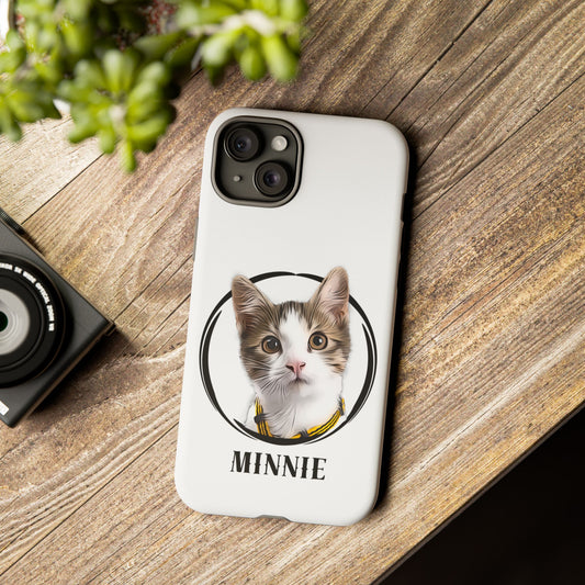Custom Pet Portrait In Circle Phone Case - furevermama