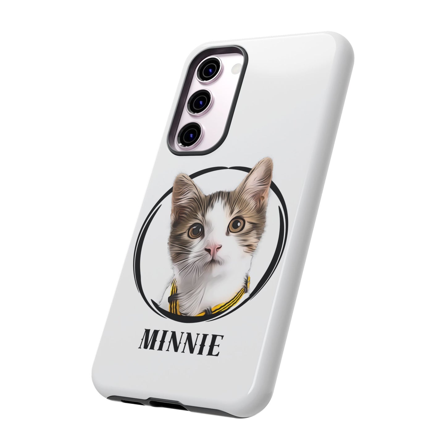 Custom Pet Portrait In Circle Phone Case - furevermama