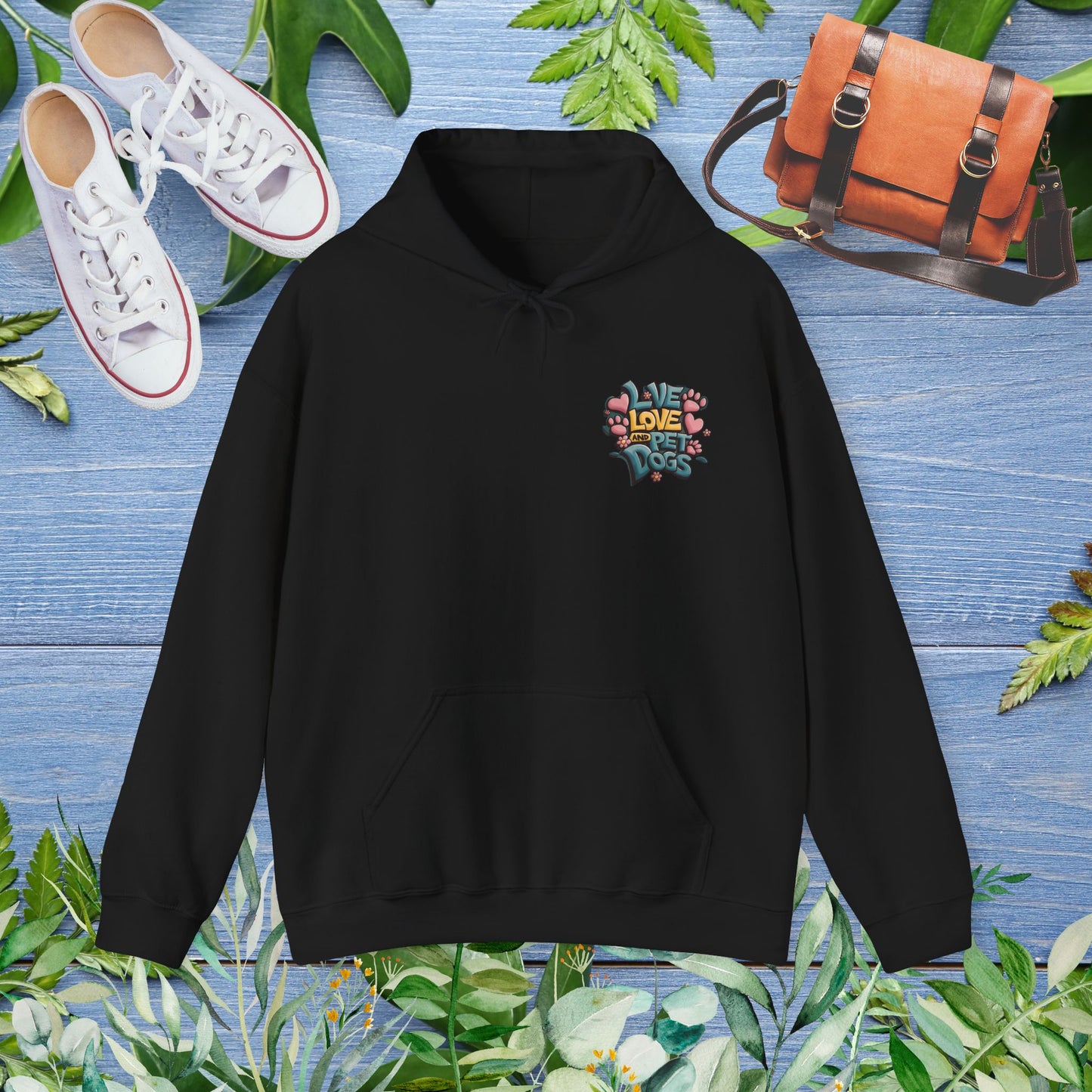 Live Love and Pet Dogs Hoodie (Double-Sided) - furevermama