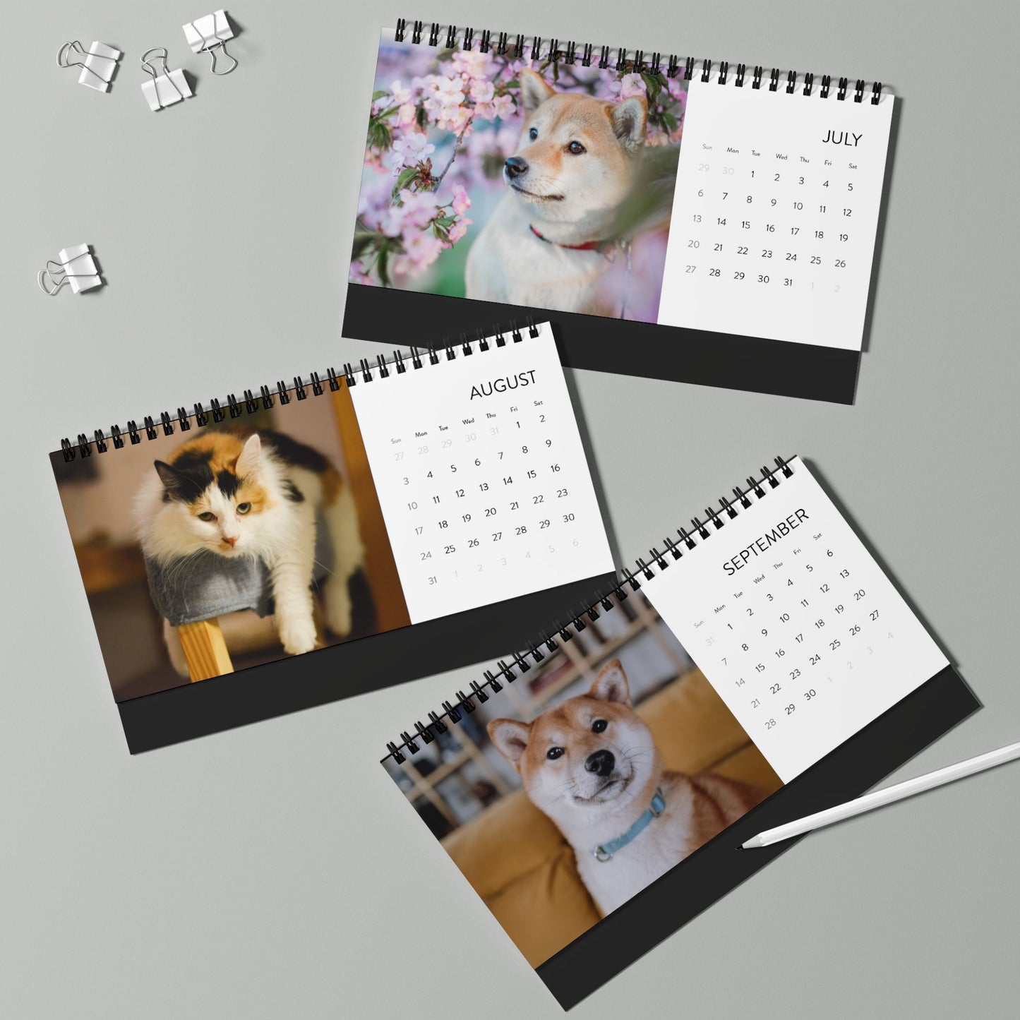 Custom Pet Photo Desktop Calendar - furevermama