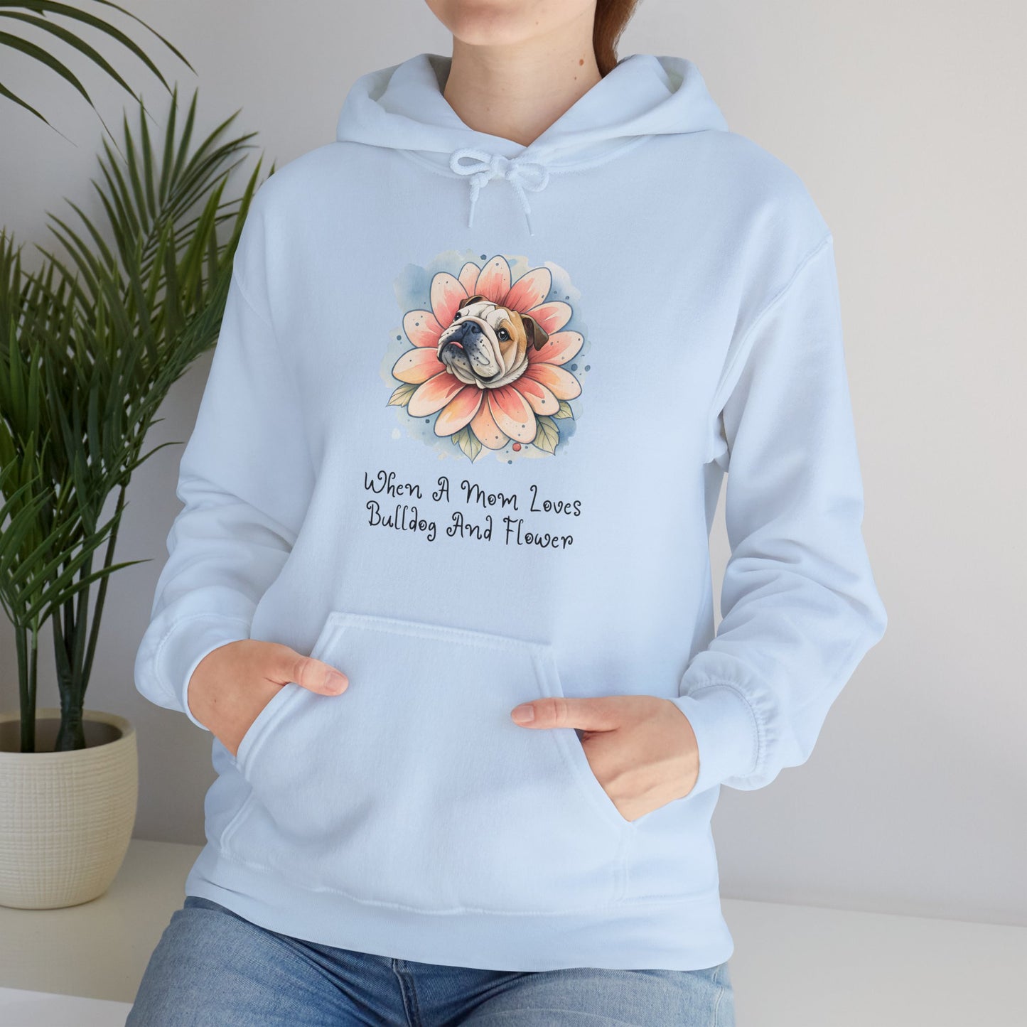 Bulldog Flower Hoodie - furevermama