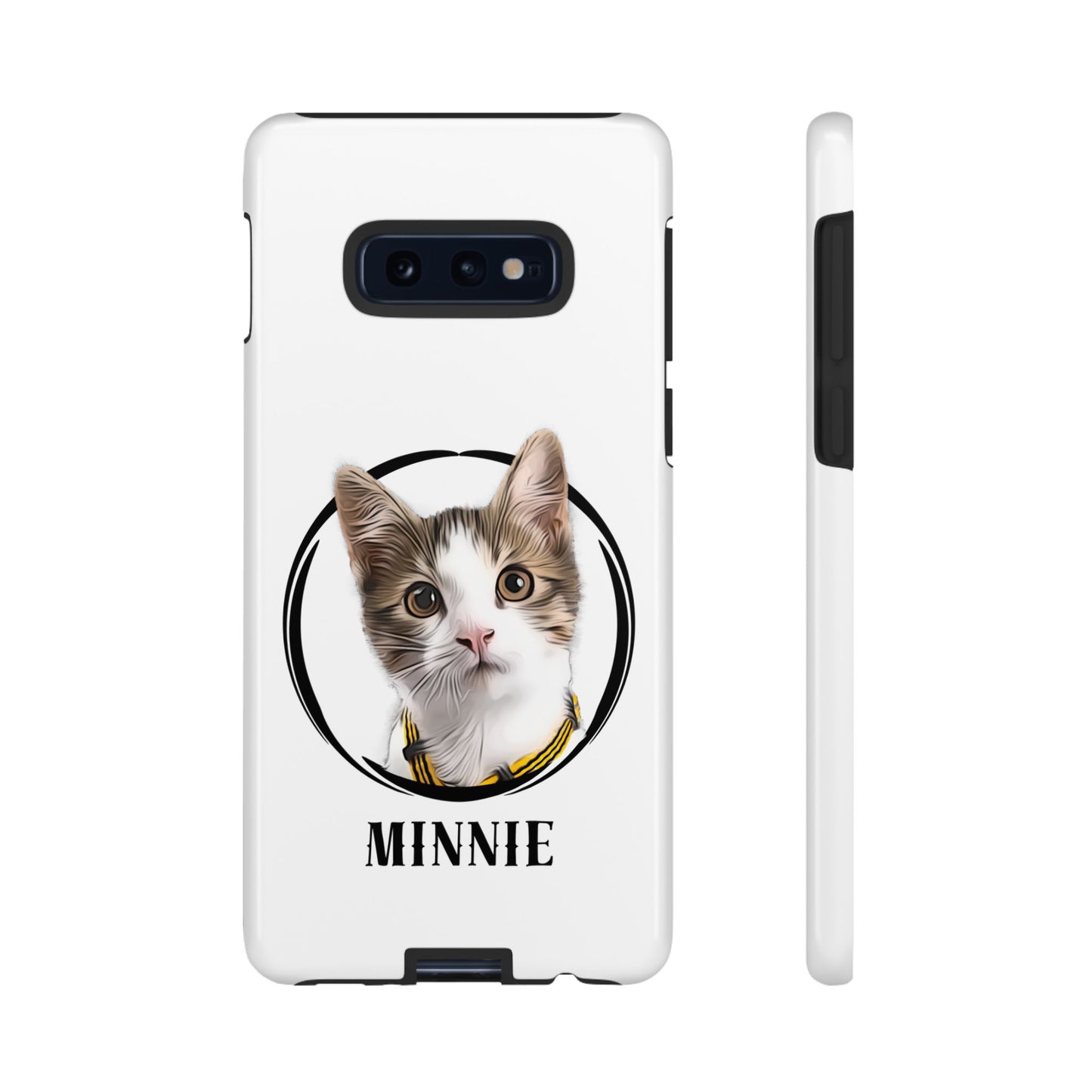 Custom Pet Portrait In Circle Phone Case - furevermama