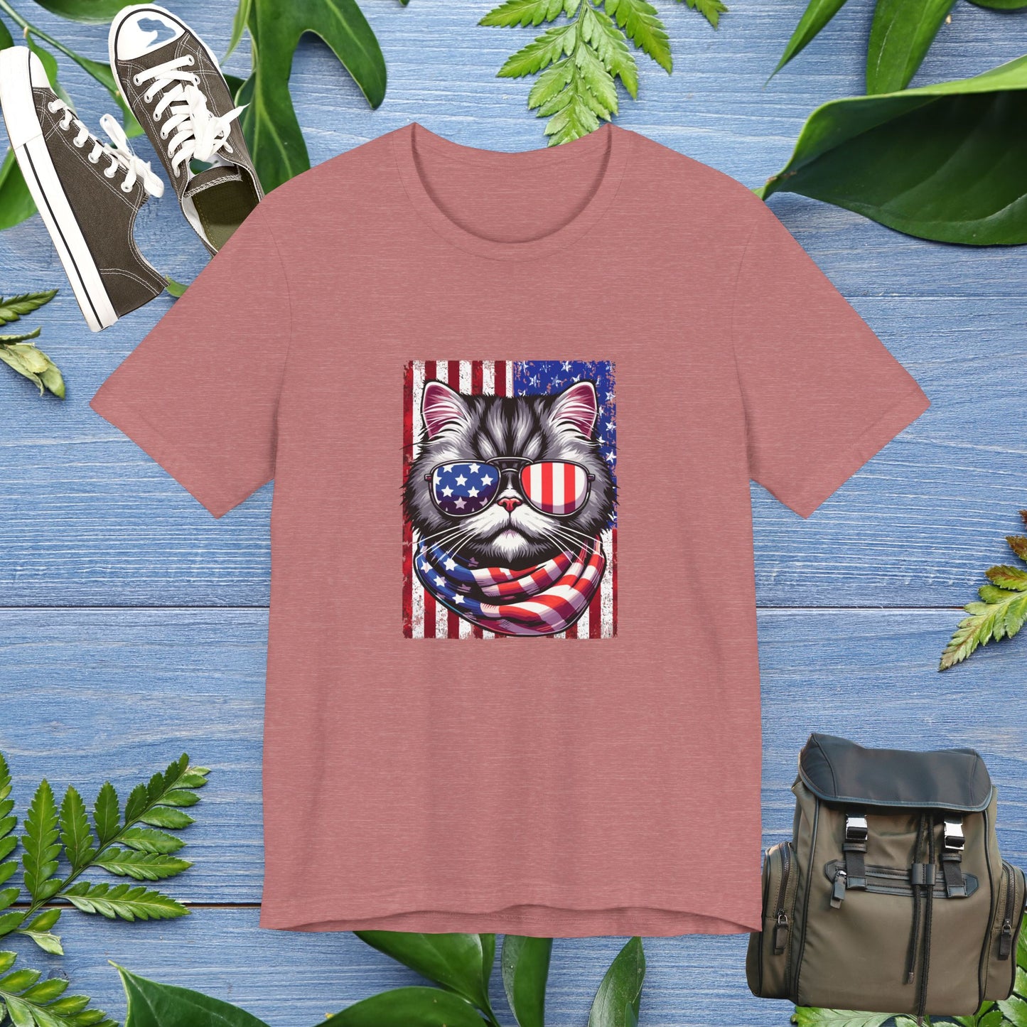 Patriotic Cat Unisex T-Shirt - furevermama