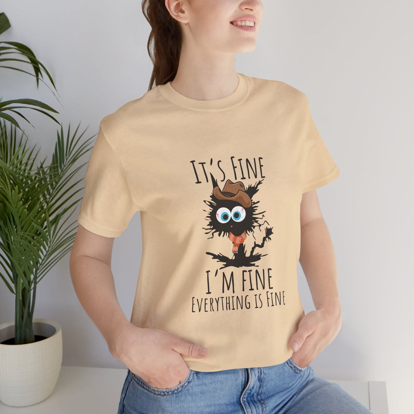 Everything Is Fine Meowdy T-Shirt - furevermama