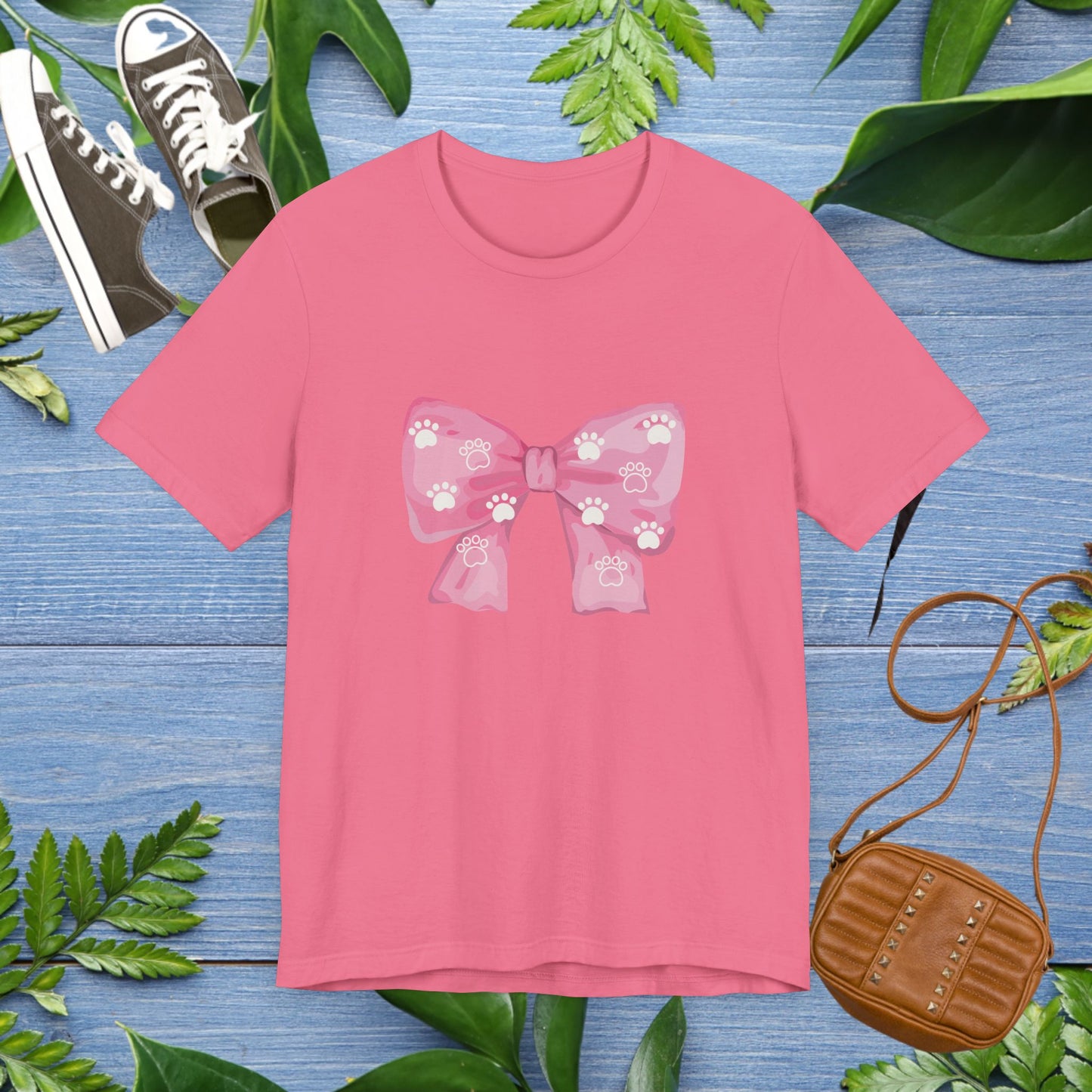 Pawprint Ribbon Tee Shirt - furevermama
