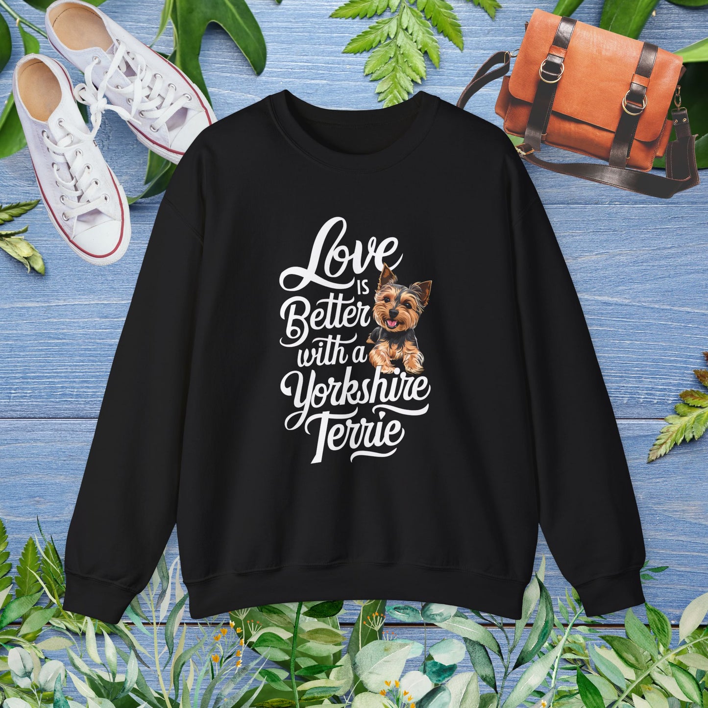 Life Is Better With A Terrie Yorkshire Unisex Sweatshirt - furevermama