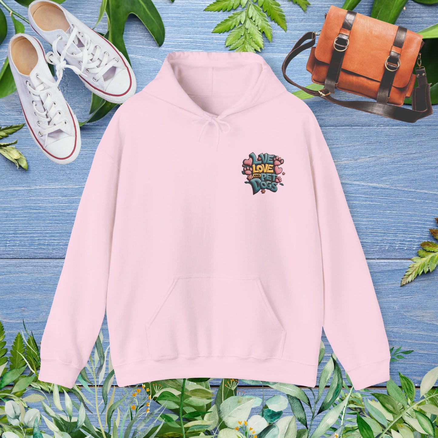 Live Love and Pet Dogs Hoodie (Double-Sided) - furevermama