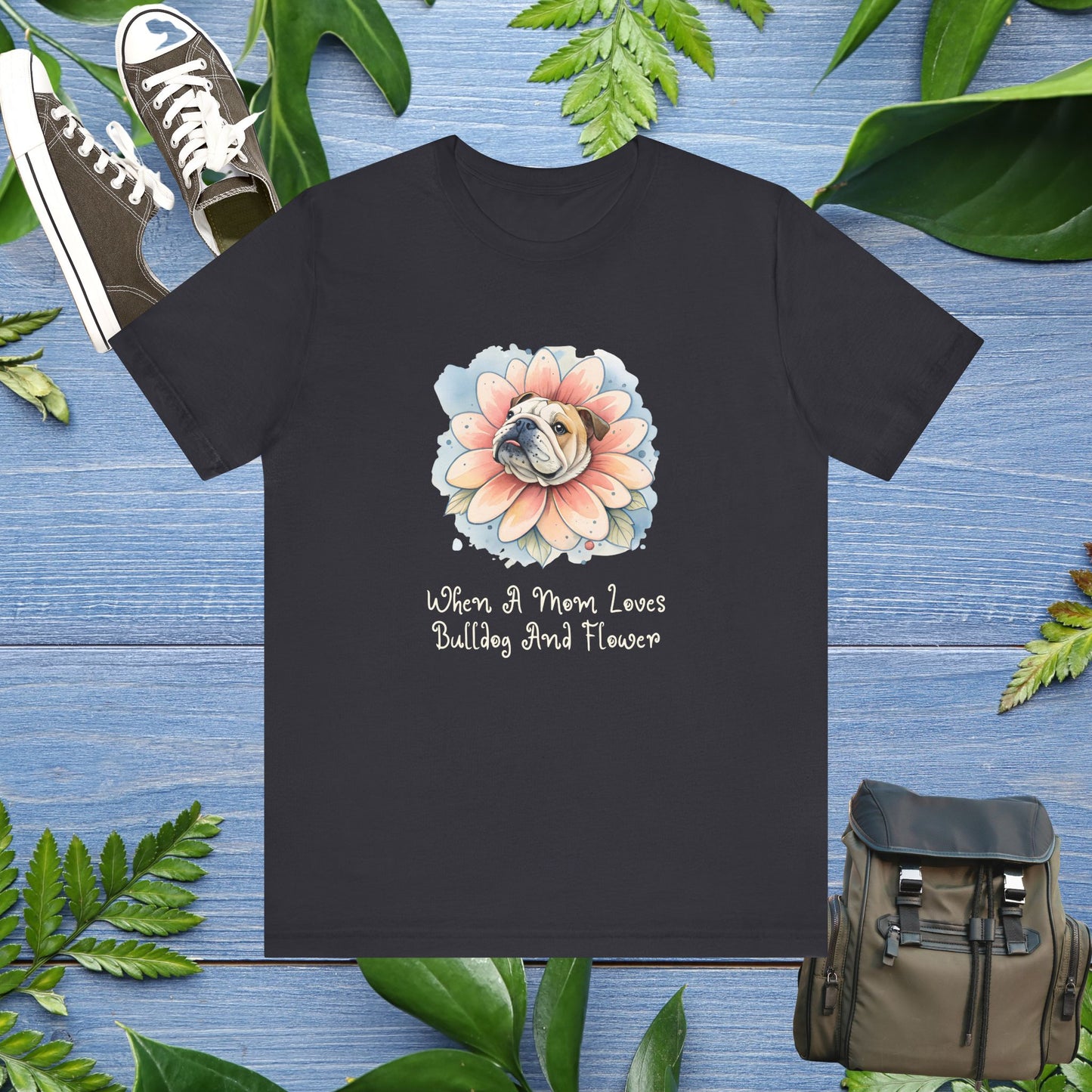 Bulldog Flower T-Shirt - furevermama