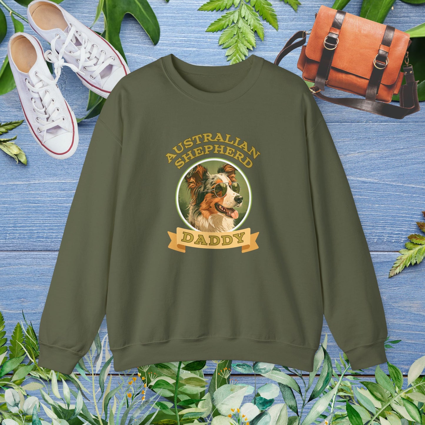 Australian Shepherd Daddy Sweatshirt - furevermama